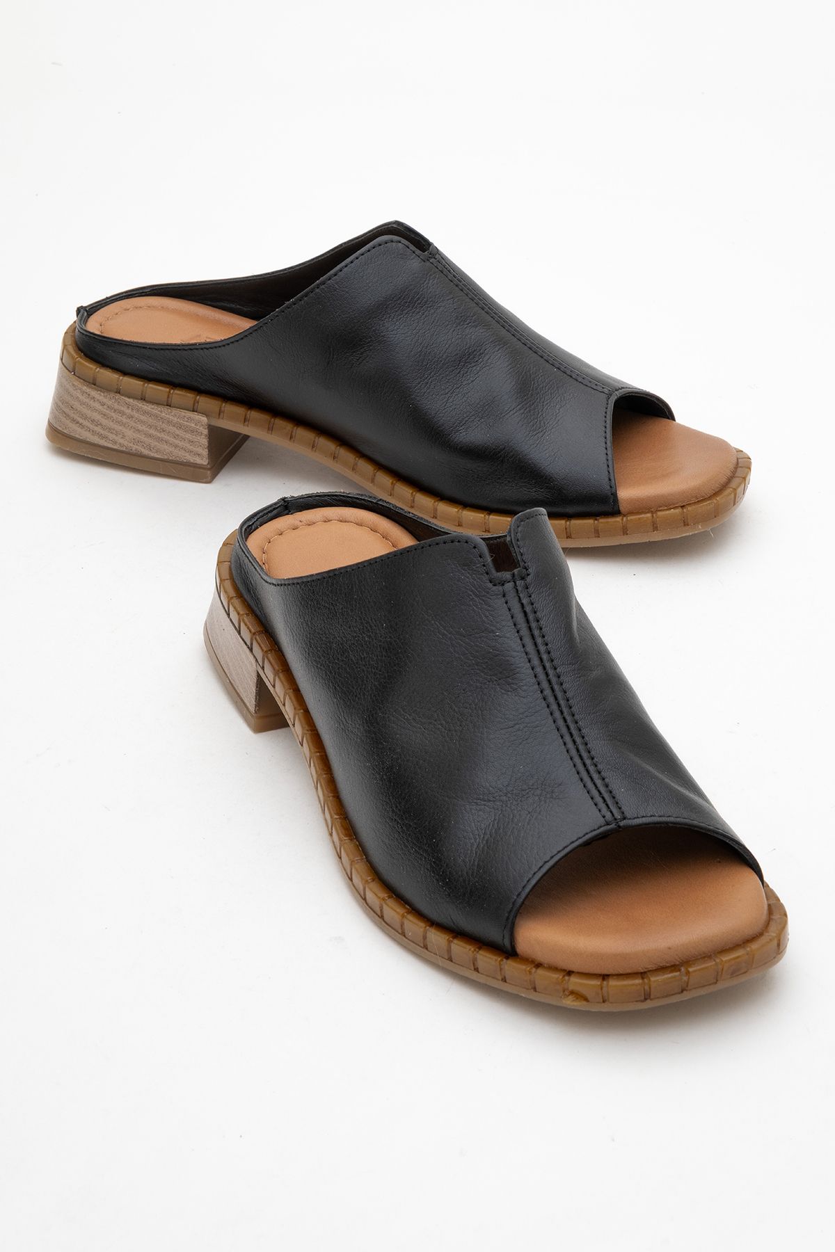 Ataköy Ayakkabı-Women's Leather Slippers 2