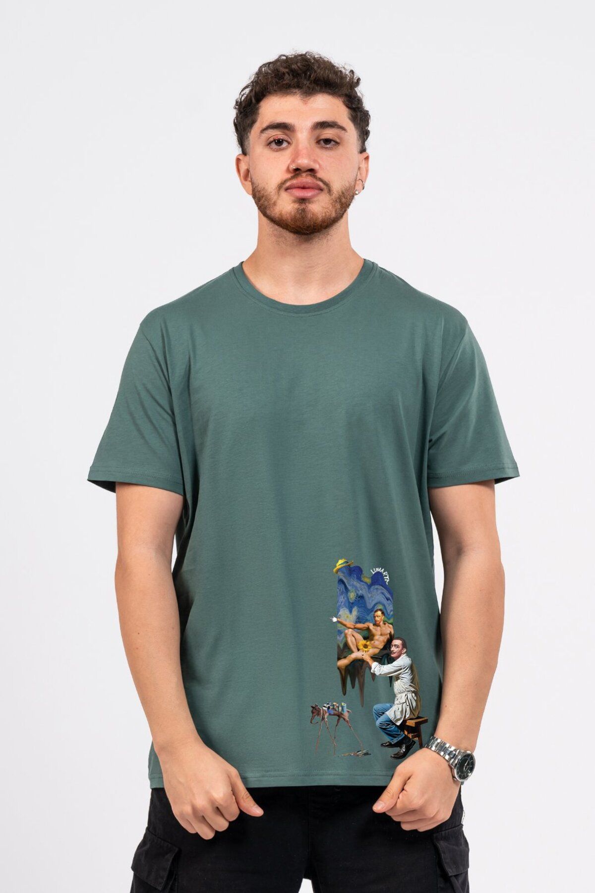 LUMARTA Regular Dali Baskılı Tshirt