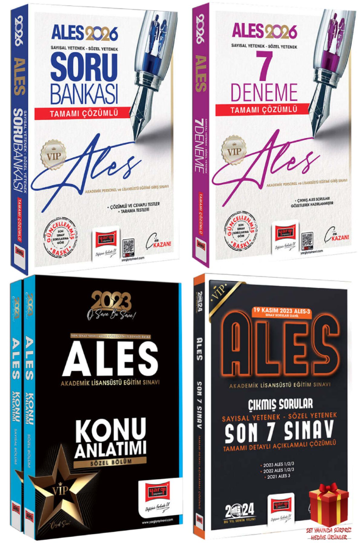 Yargı Yayınları 2026 Yargı Ales Soru Bankası+Ales 7 Sınav+Ales Konu Anlatım+Ales 7 Sınav+Hediye