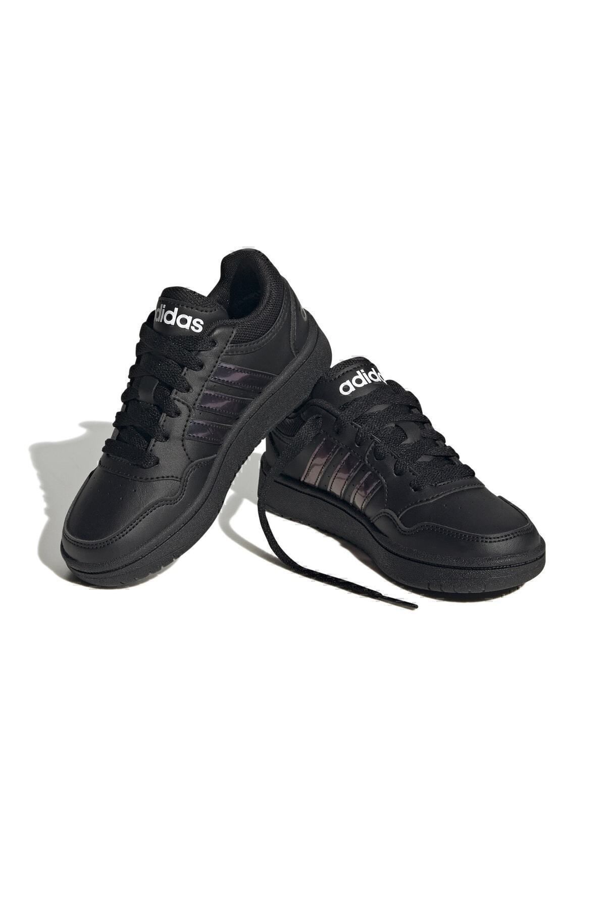 کفش پیاده روی زنانه HOOPS 3.0 K روزانه جوان GZ9671 سیاه adidas