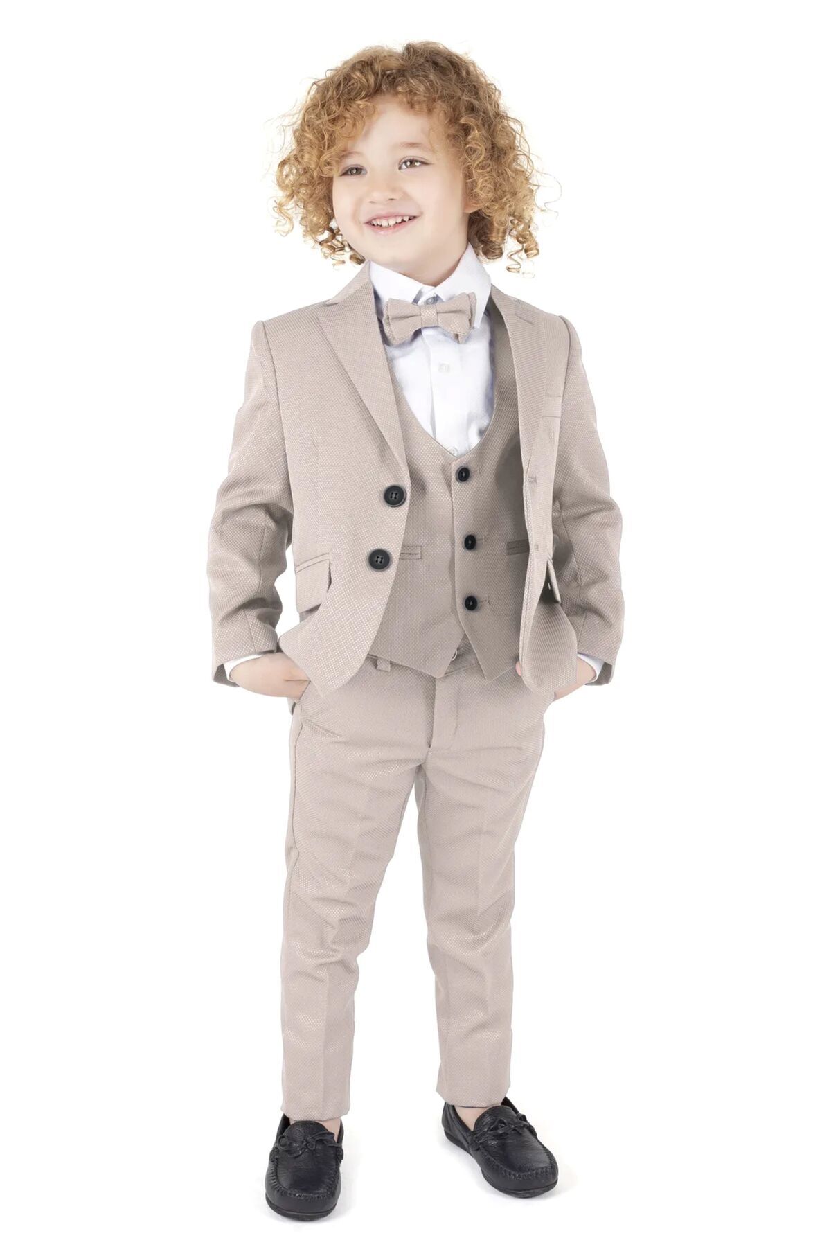 Terry Boy's Tuxedo Suit with Jacket / Jacket, Pants, Waistcoat, Shirt and Bowtie