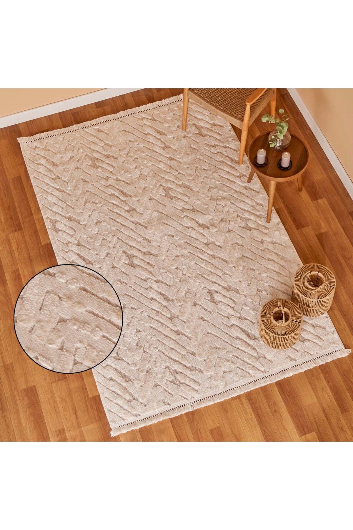 Bella Maison Sienna Modern Halı Vizon (200x290 cm)