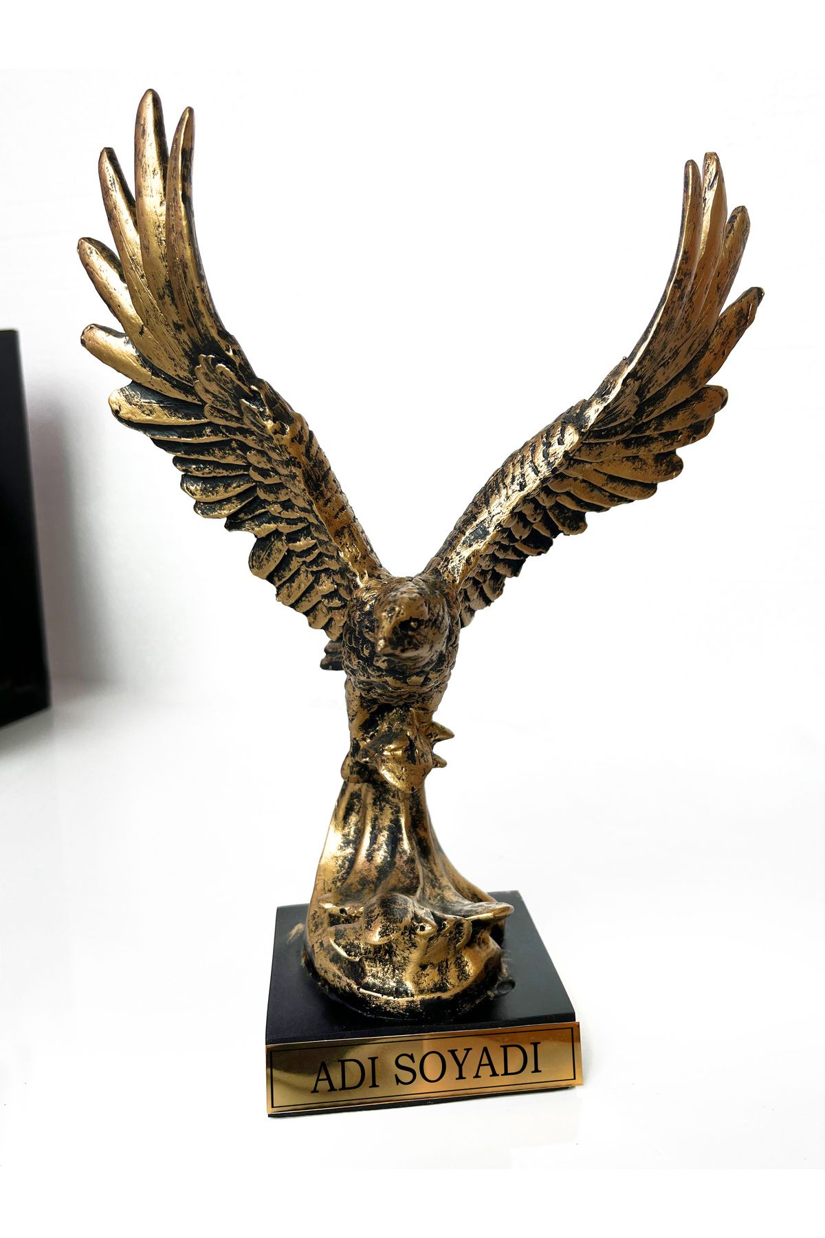 Teknookul Dekoratif Gold Kartal Heykeli | Ofis ve Ev İçin Şık ve Anlamlı Dekor ve Hediyelik
