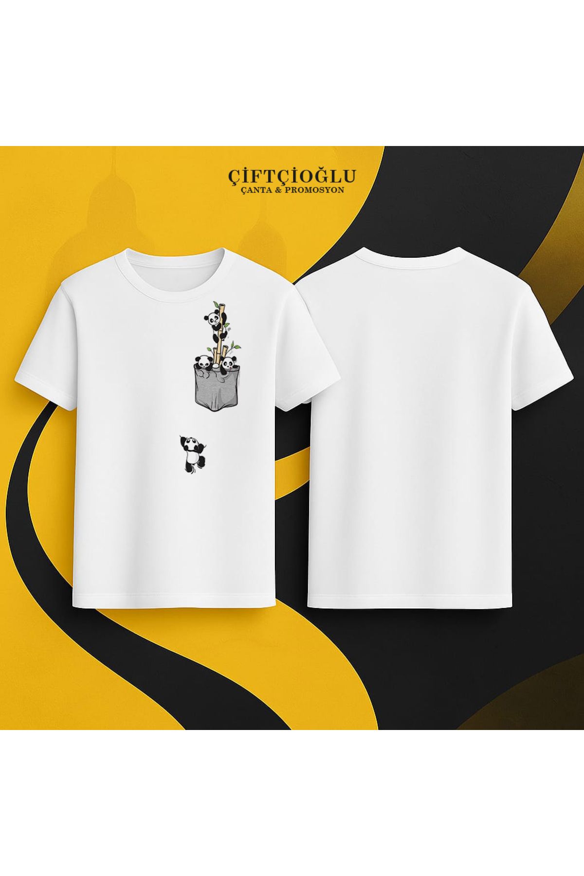 çiftçioğlu Kişiye Özel Pamuk-Polyester 1. Kalite Baskılı T-shirt Tişört