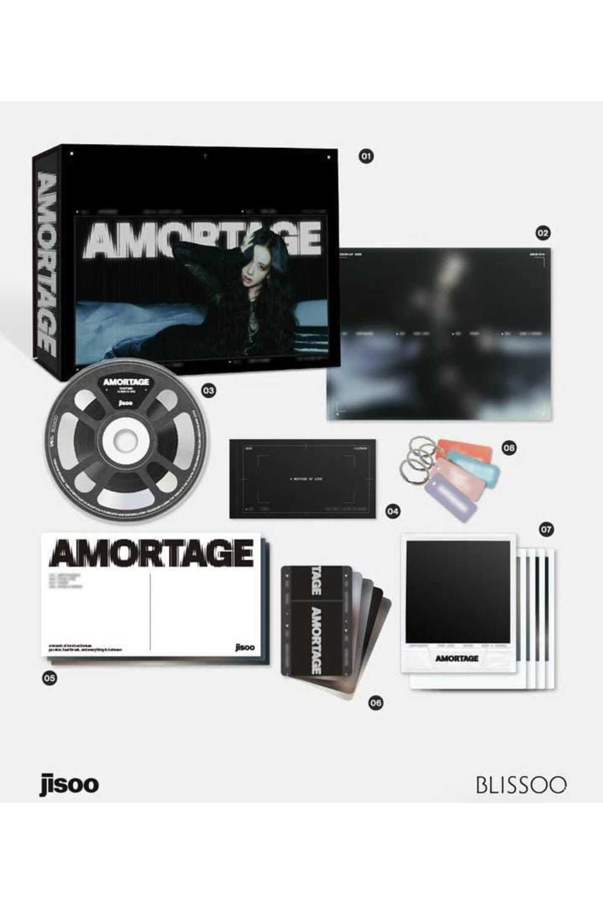 tays store JISOO - [AMORTAGE] Album EXCLUSIVE Edition BLACK Version