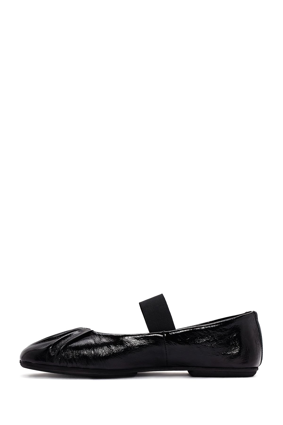 بابیت مشکی زنانه گروه سیاه و سفید Leater Flat Derimod