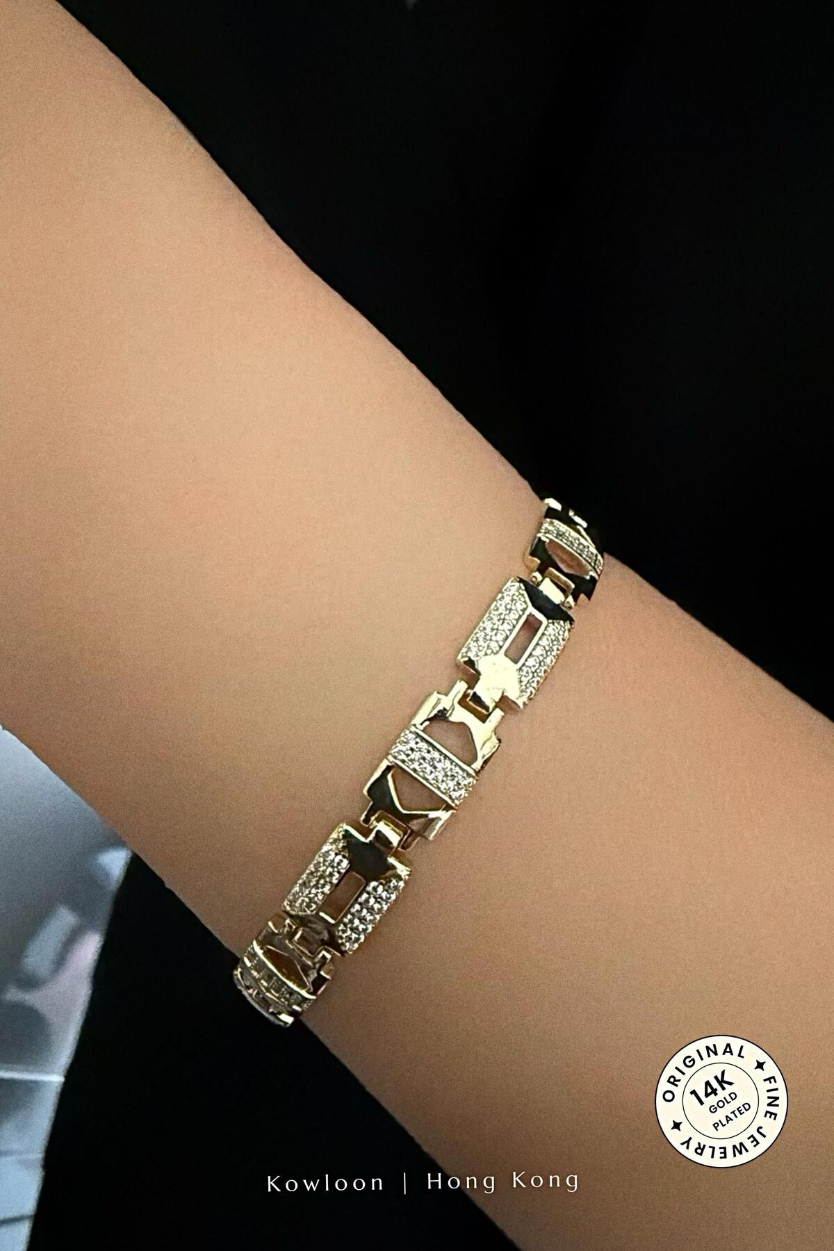 cacharel classic 14K Altın Kaplama Çelik Bileklik
