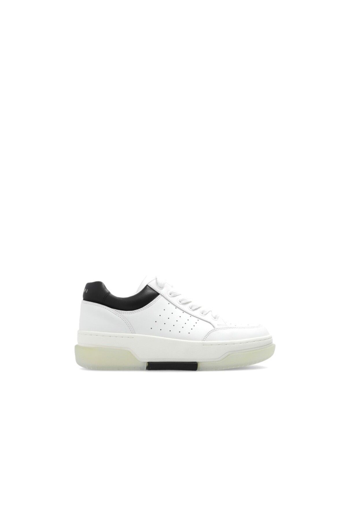 Amiri Siyah Beyaz Logo Detaylı Erkek Deri Sneaker