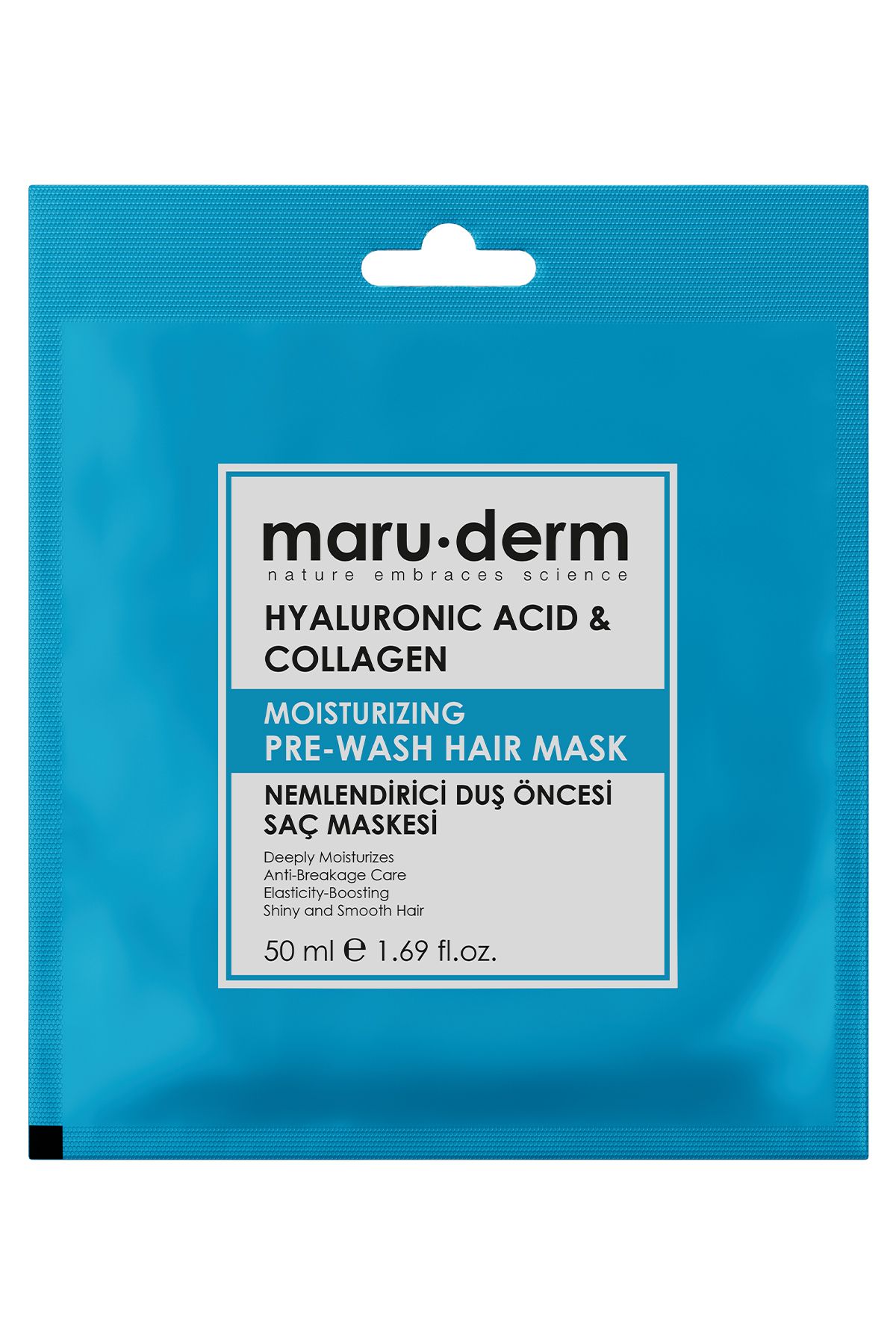 Duş Öncesi Saç Maskesi - Hyalüronik Asit & Kolajen Nemlendirici Duş Öncesi Saç Maskesi 50 ML