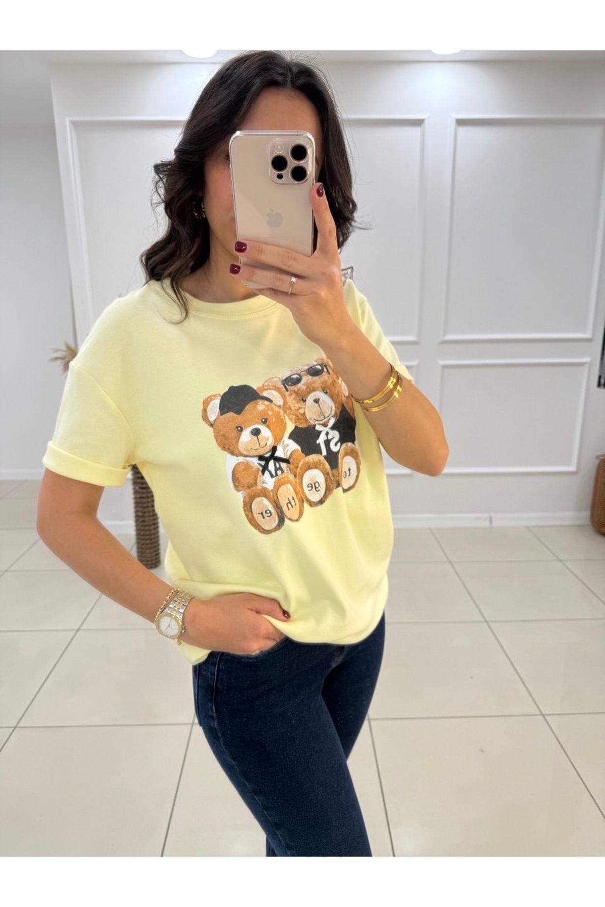 Butik Ayıcık Detaylı Tshırt