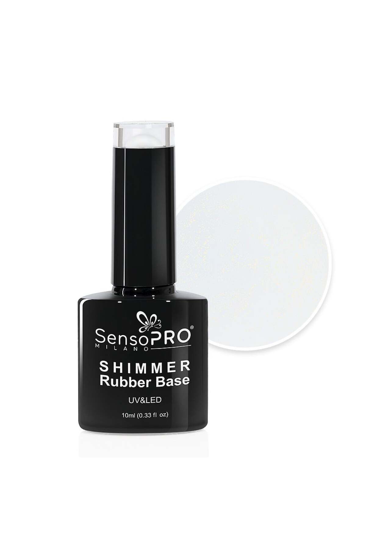 SensoPRO Milano Блестяща каучукова основа SensoPRO Milano - #01 Млечно бяло З...