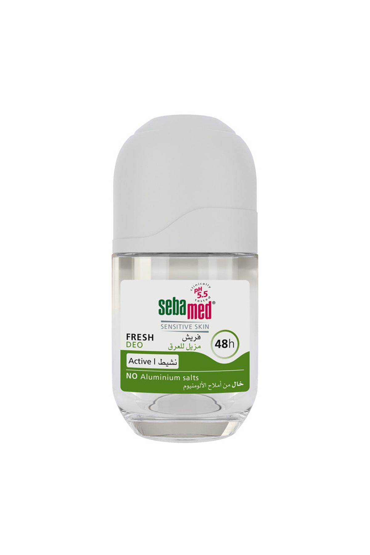 Sebamed-مزيل عرق رول أون فريش أكتيف 50 مل مزيل عرق رول أون يدوم طويلًا لانتعاش فعال وحماية من الروائح 1