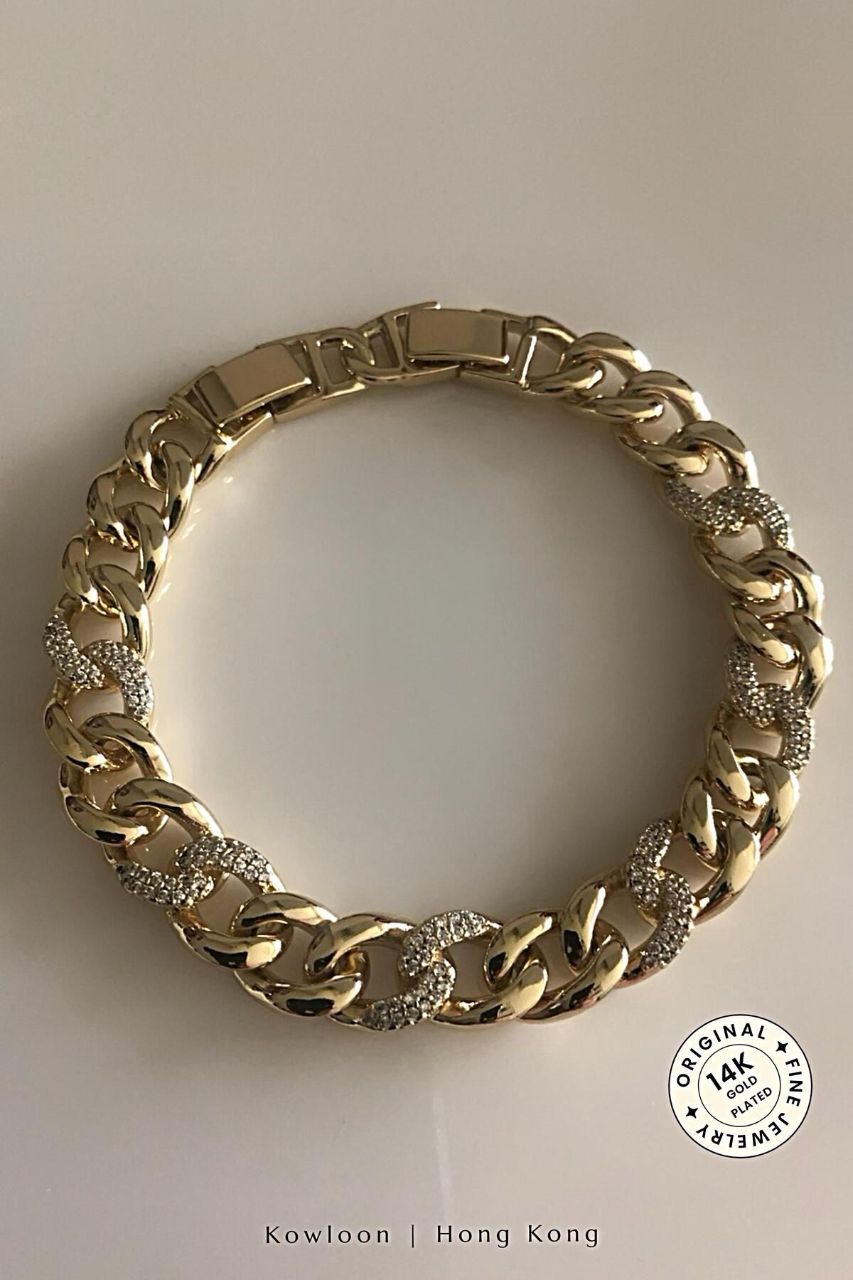 cacharel classic 14K Altın Kaplama Çelik Bileklik