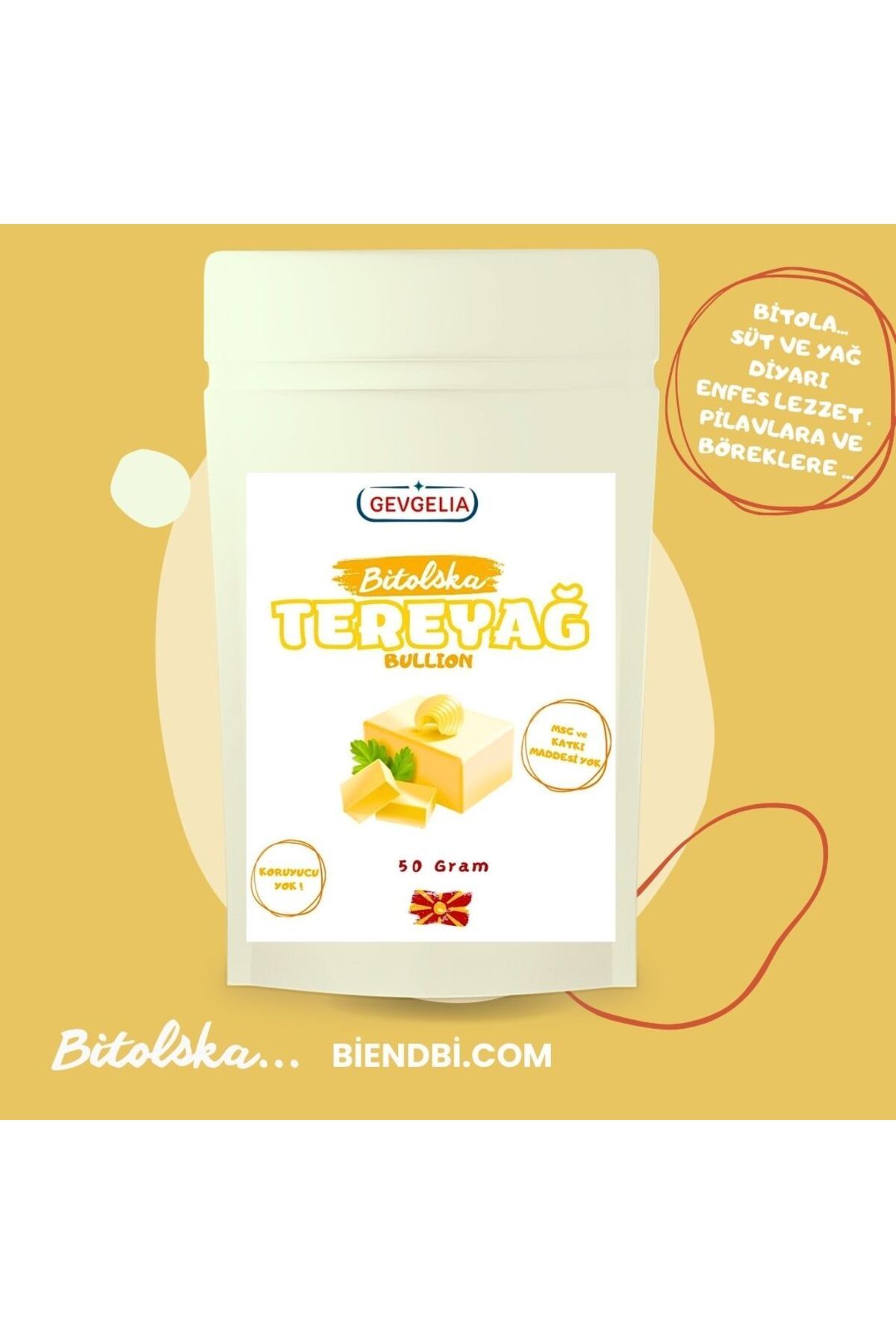 GEVGELIA BİTOLSKA TEREYAĞ BULYON 50 GRAM