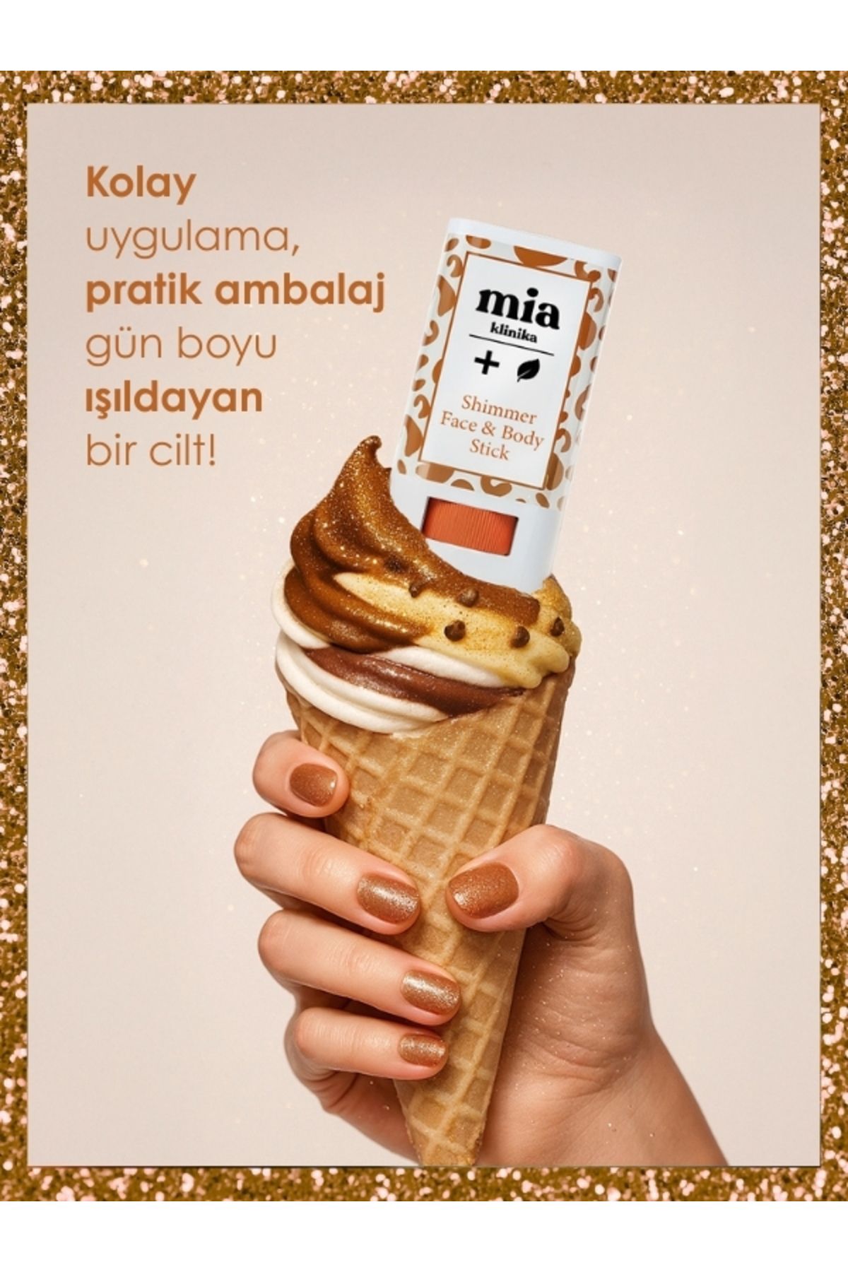 روغن مراقبتی صورت و چوب درخشان بدن mia klinika