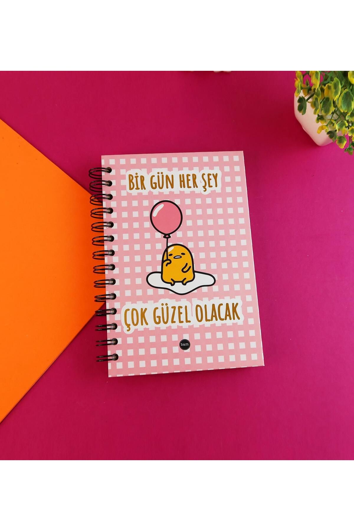 Gift Moda Özel Tasarım Spiralli 15*21 cm Dot Defter, Eskiz Defteri, Doodle Book - 2 SAYFA STICKER HEDİYELİ