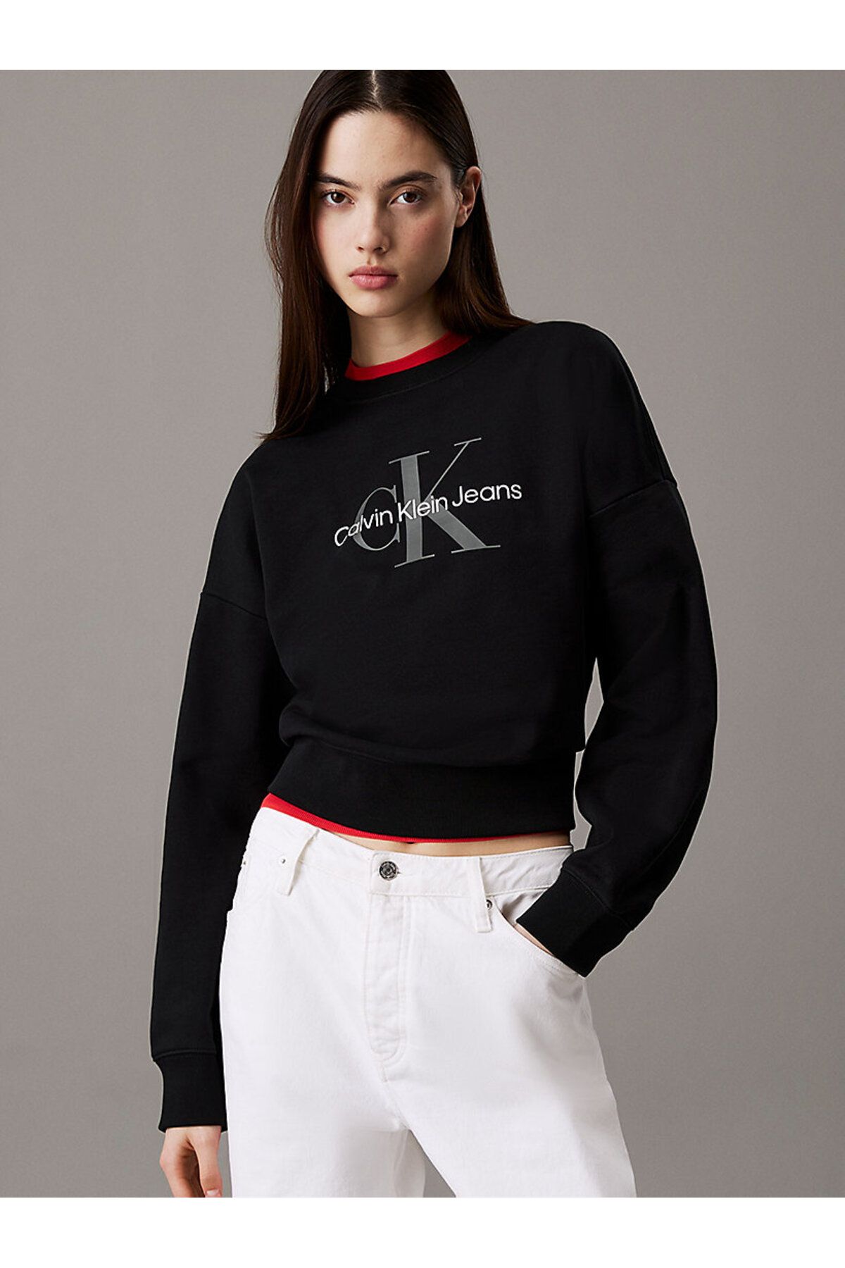 Calvin Klein LS MNLG FRNCH TRRY R