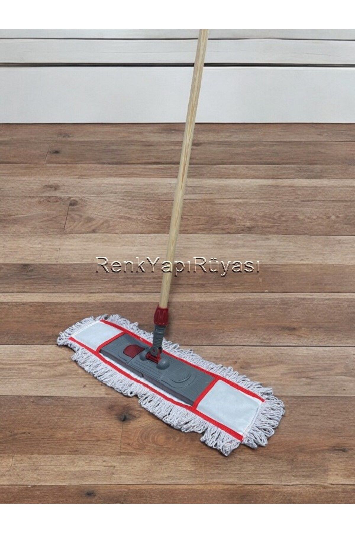 RENK YAPI RÜYASI 60 lık nemli mop aparatı - nemli mop ve gürgen sap , hastane, okul, işyeri, fabrika temizliği için
