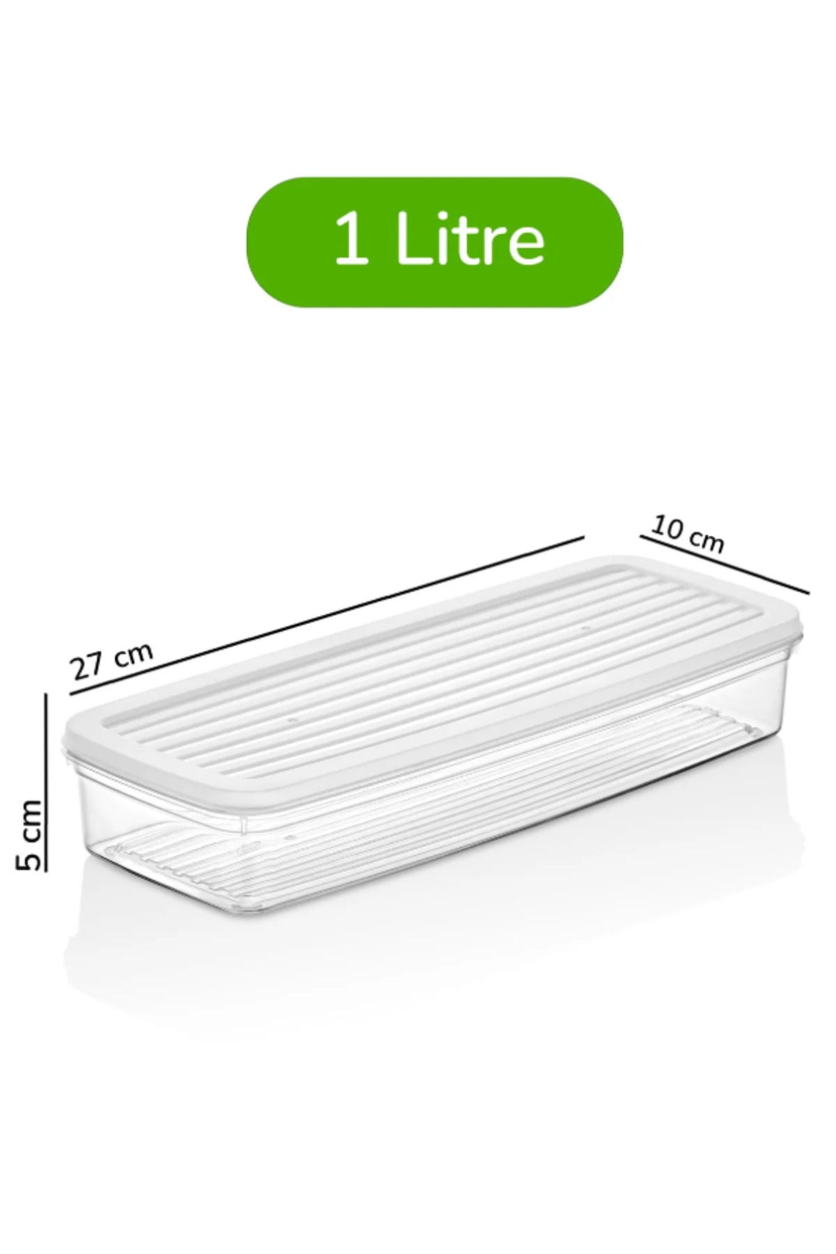 Leila-6 Pcs Storage Container with Lid, Suitable for Refrigerator Organizer Microwave and Freeze 9Lt 5