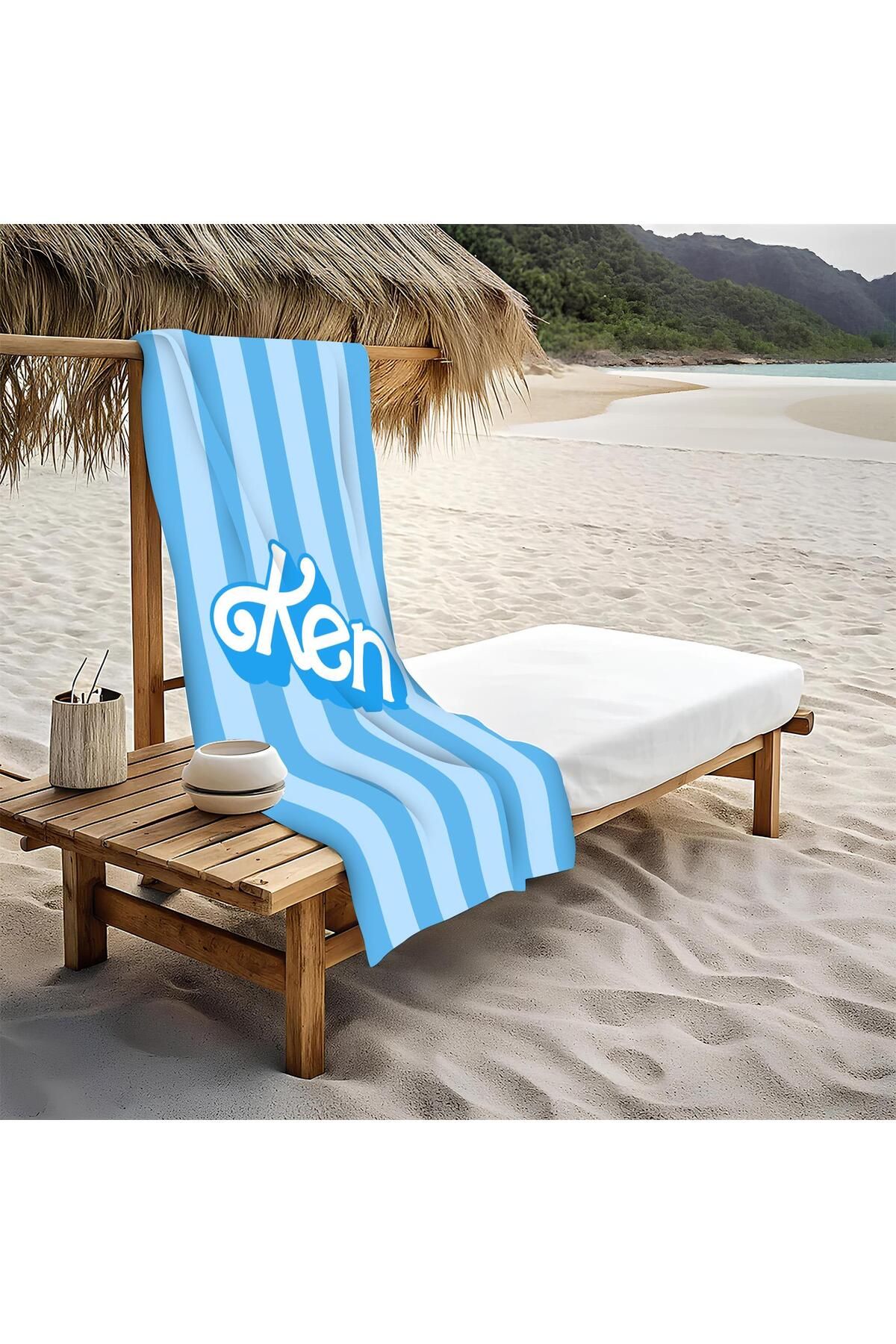 Doruklar Home Collection Dekoratif Modern Desenli Plaj Deniz Havlusu Peştamal 80x160 CM PİKA25