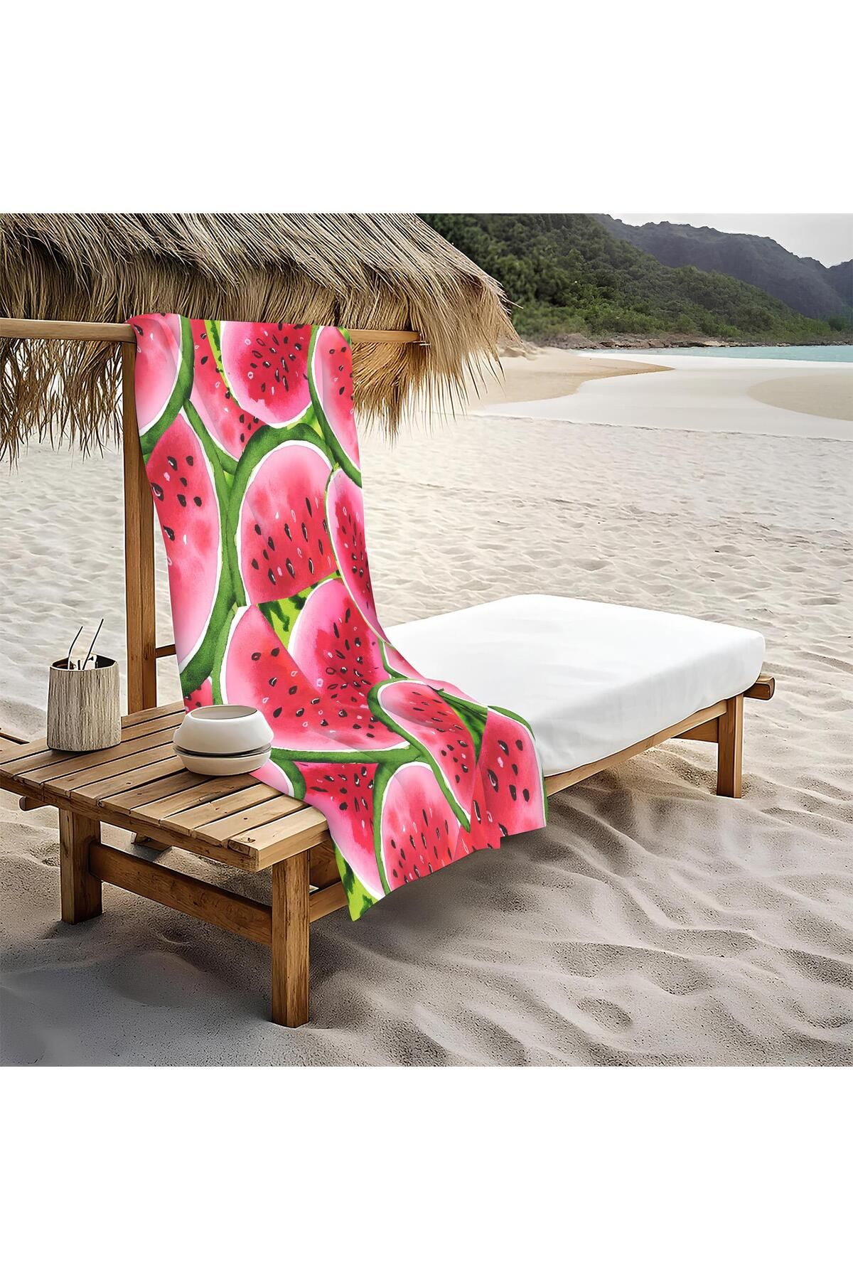 Doruklar Home Collection Dekoratif Modern Desenli Plaj Deniz Havlusu Peştamal 80x160 CM PİKA22