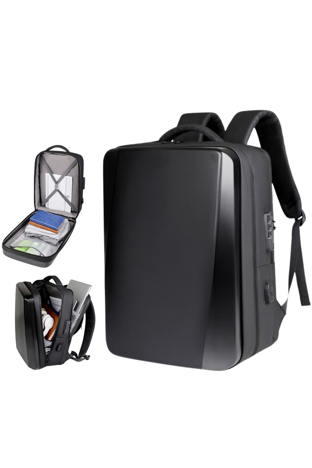 Versatyx Rucsac De Călătorie, Impermeabil, Port Usb, Buzunare Multiple, Compatibil Cu Cabina De Avion Unisex - One Size