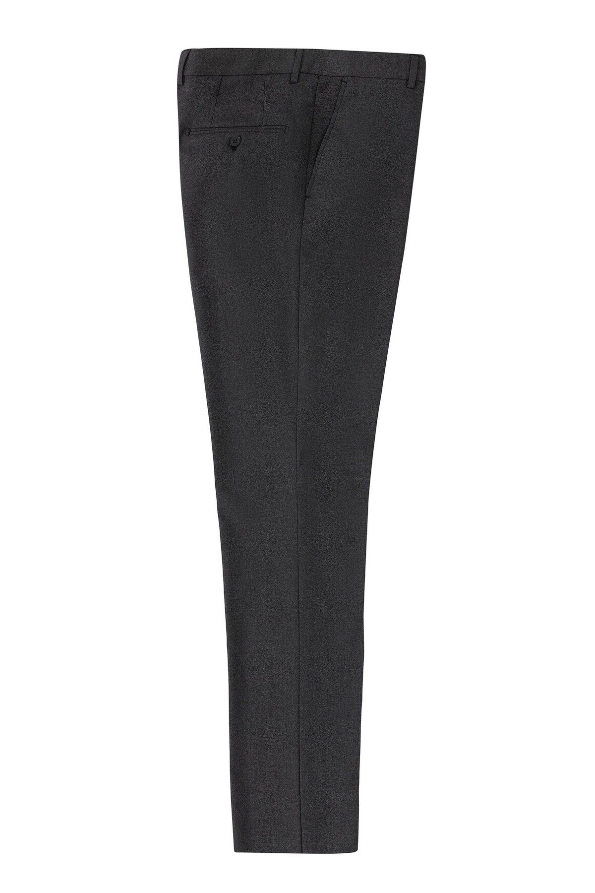 SÜVARİ Antrasit Regular Düz Pantolon