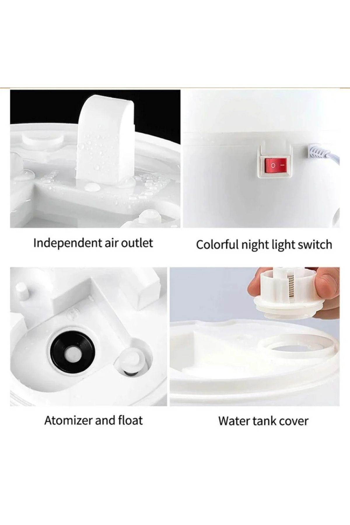 Denx-Cool Mist Humidifier With Essential Oils DX2534 Smart Diffuser | Water Drop Shaped Diffuser 4