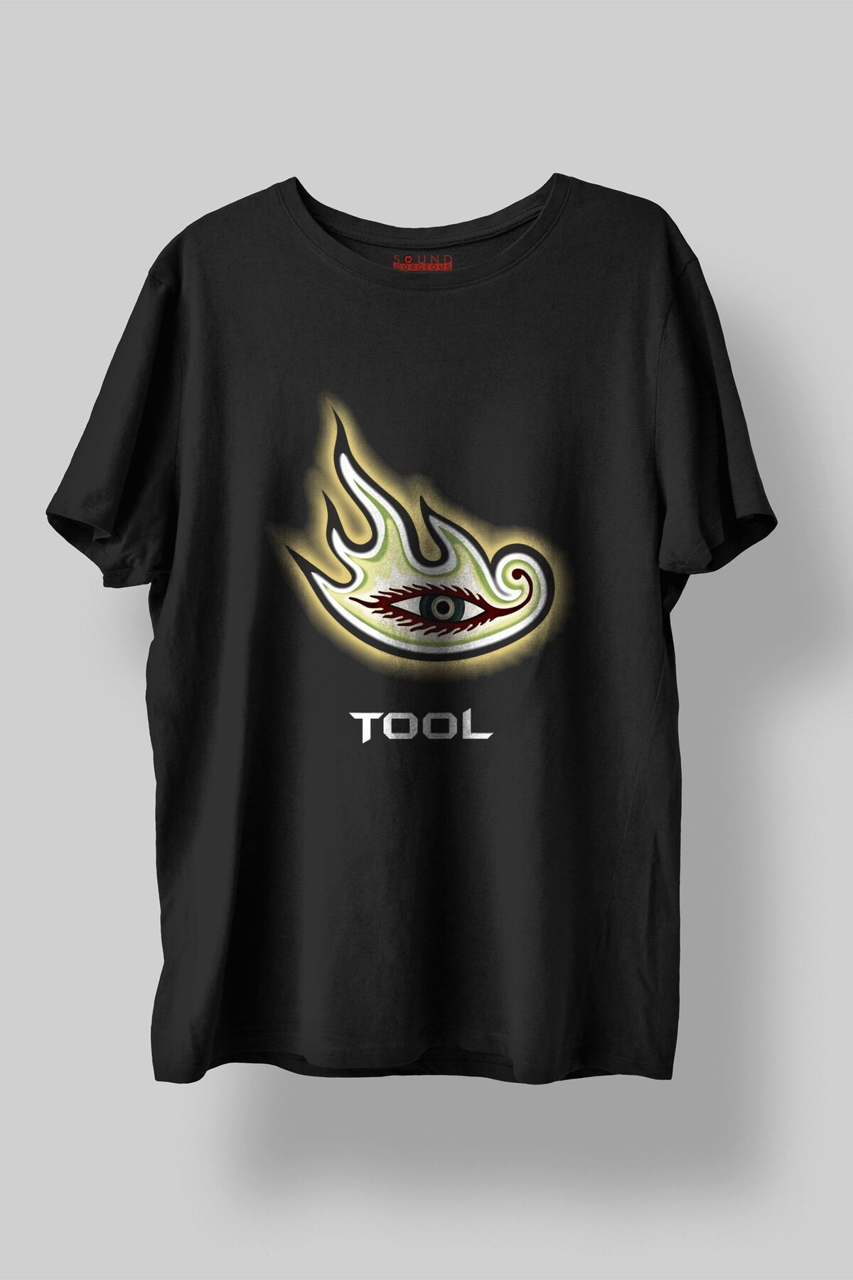 Sound Gorgeous Tool Müzik Tasarımlı Baskılı Regular Fit Unisex Siyah T-Shirt %100 Pamuk Rahat Kalıp Tişört No:0401