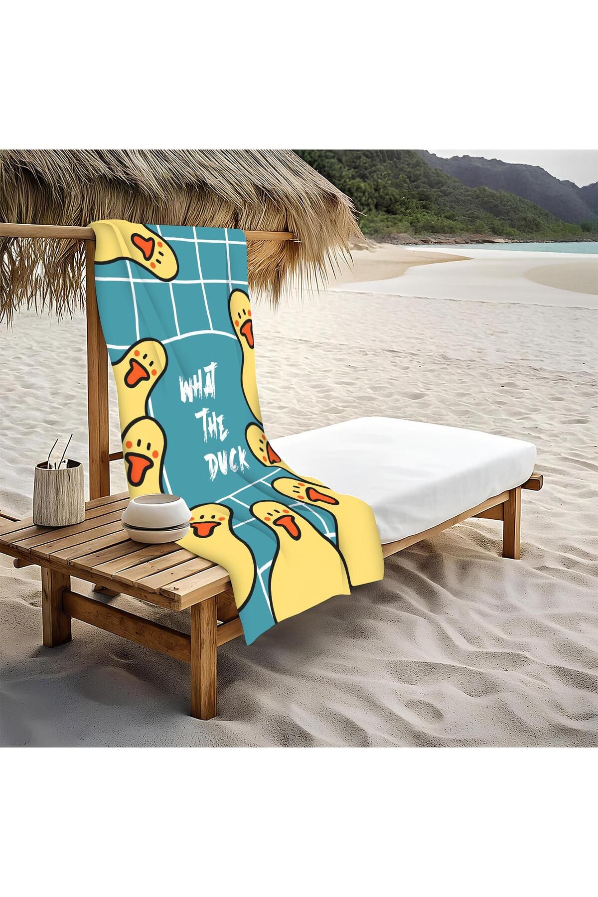 Doruklar Home Collection Dekoratif Modern Desenli Plaj Deniz Havlusu Peştamal 80x160 CM PİKA11