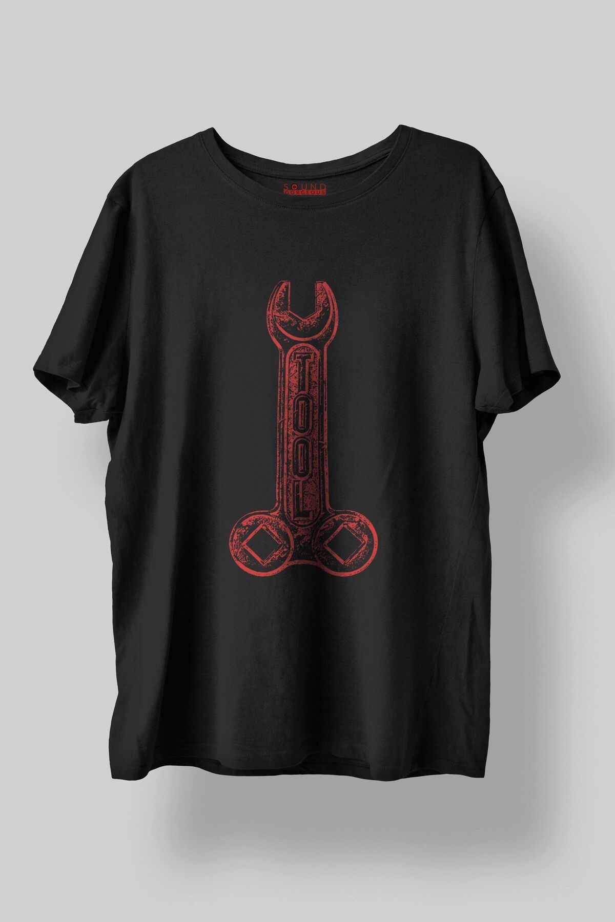 Sound Gorgeous Tool Müzik Tasarımlı Baskılı Regular Fit Unisex Siyah T-Shirt %100 Pamuk Rahat Kalıp Tişört No:0397