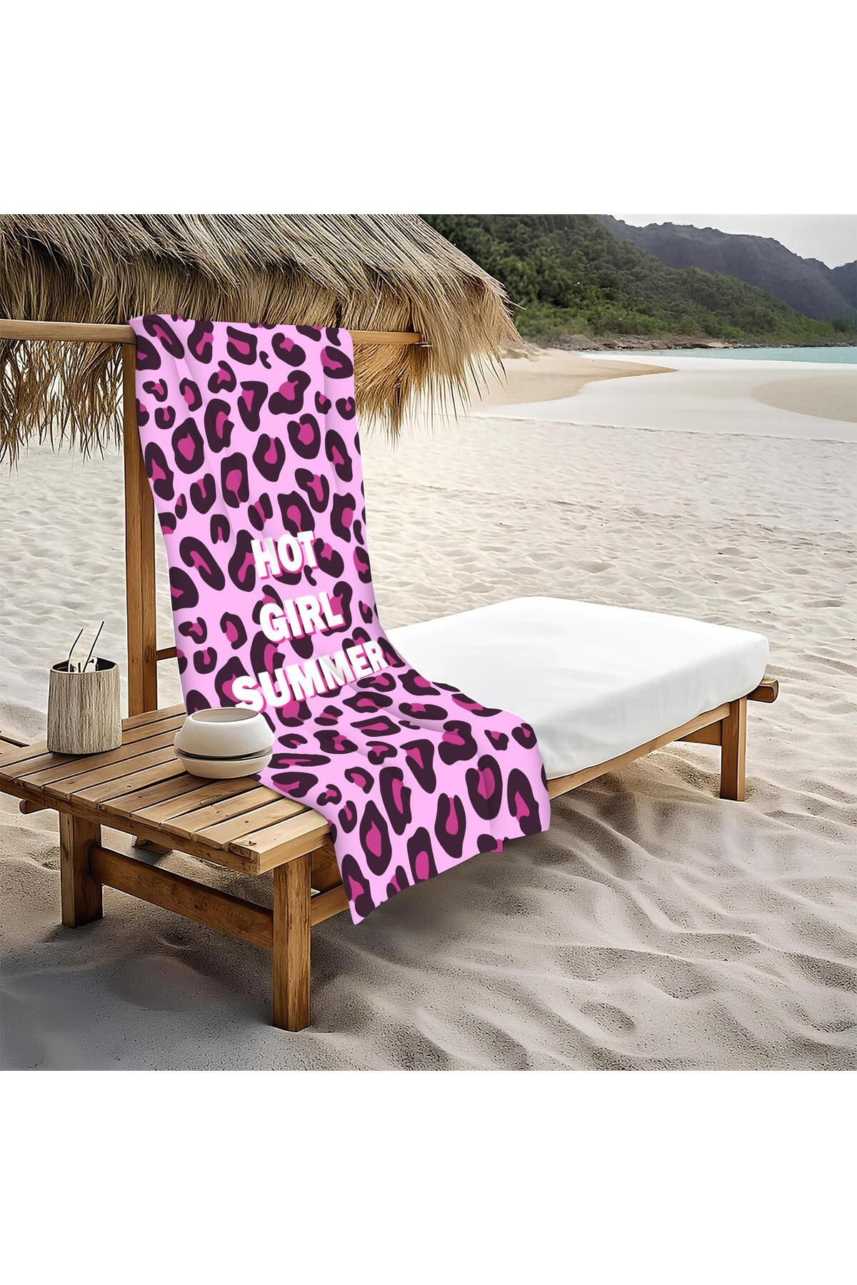 Doruklar Home Collection Dekoratif Modern Desenli Plaj Deniz Havlusu Peştamal 80x160 CM PİKA29