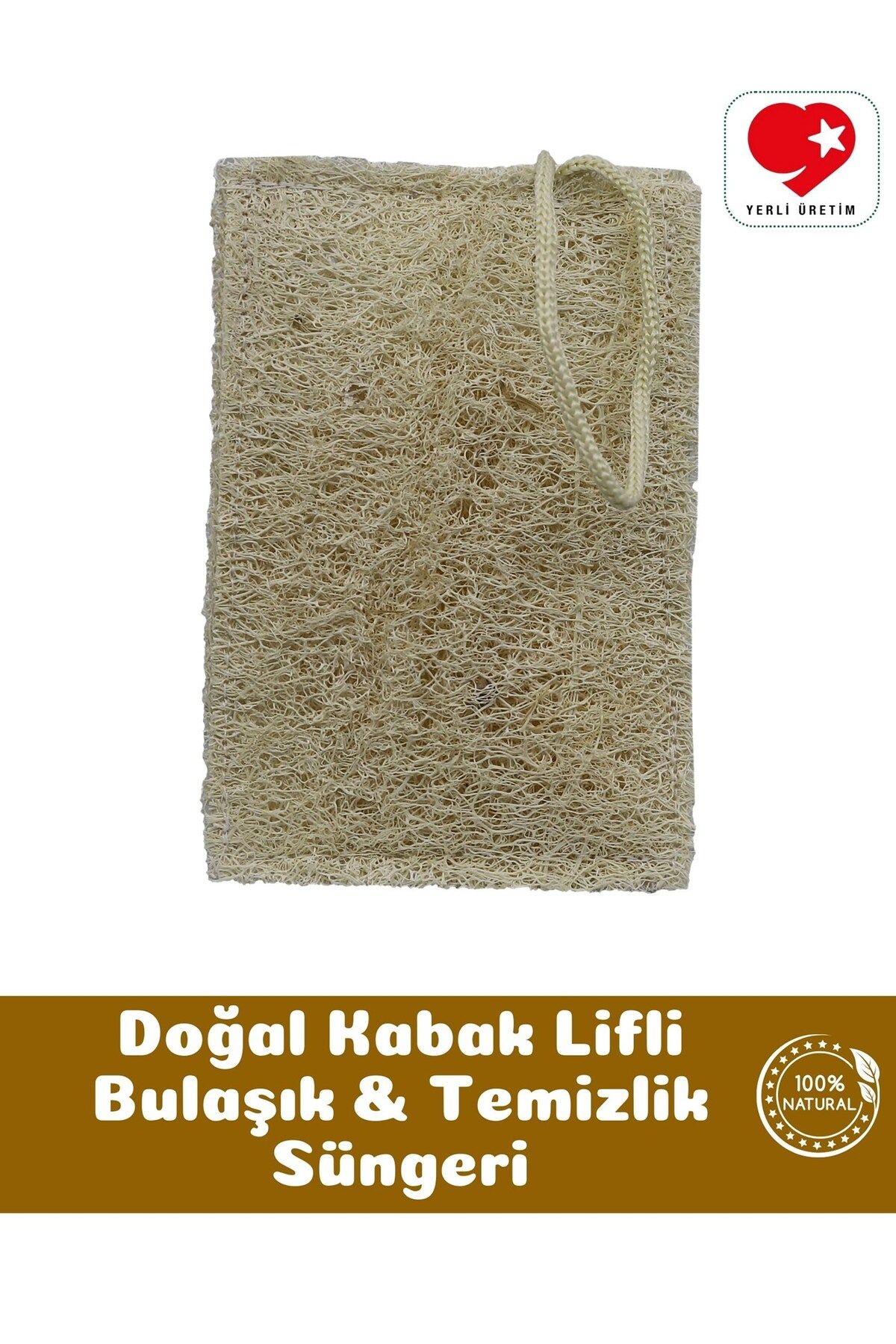 bialife Doğal Kabak Lifli Bulaşık Süngeri - Temizlik Süngeri - Bialife