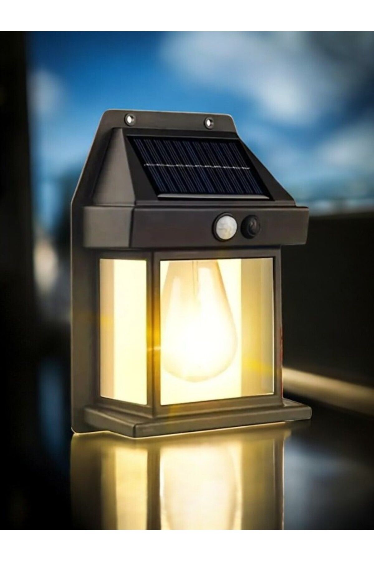 Güneş Enerjili Bahçe Led Ampul Hareket Sensörlü Bahçe Led Su Geçirmez 3 Mod'lu Solar Led