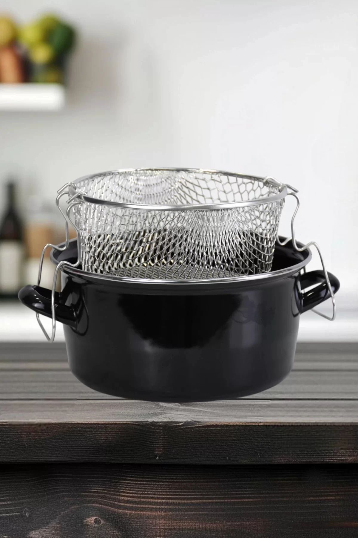 COOK 24 CM EMAYE KIZARTMA TENCERESİ