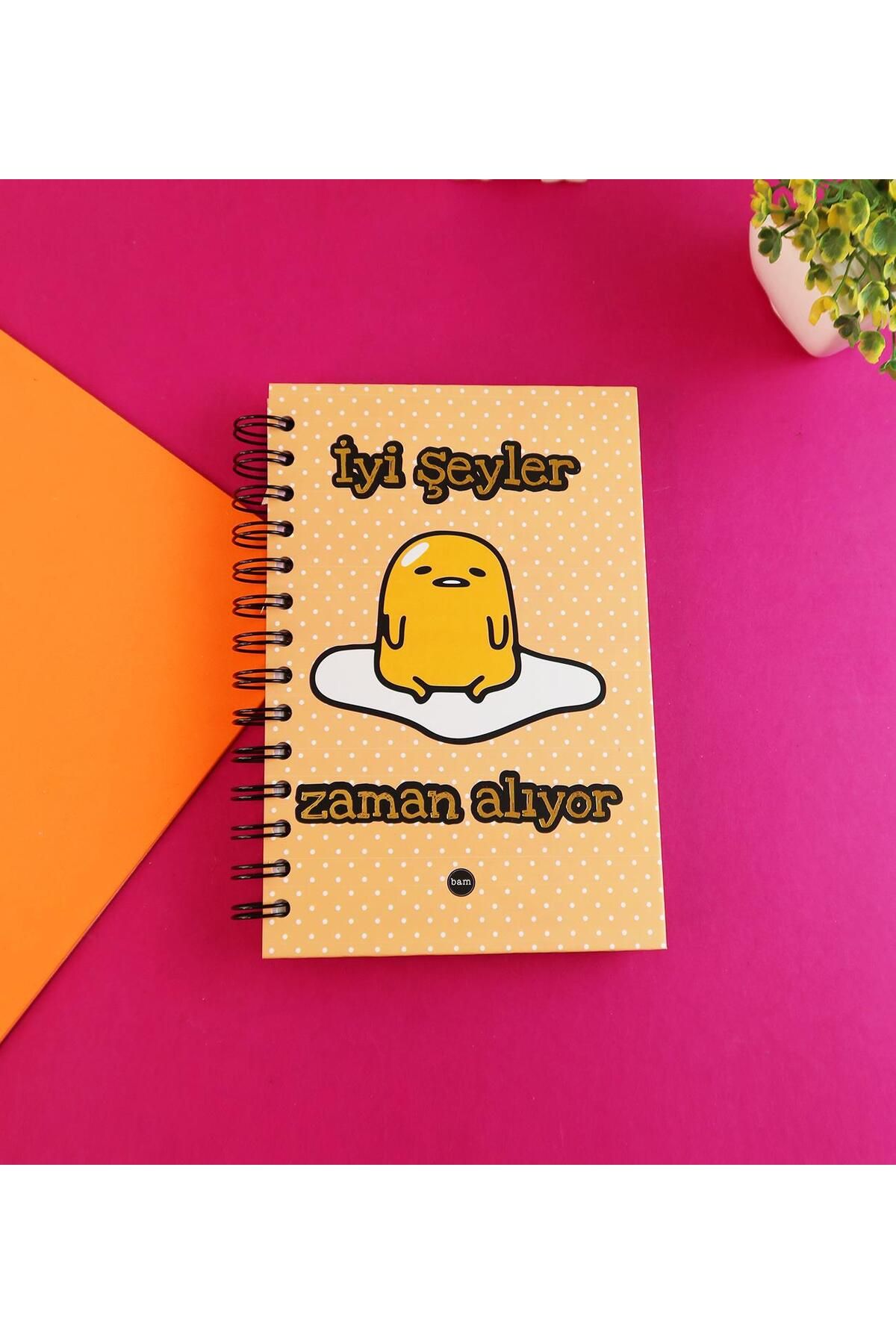 Gift Moda Özel Tasarım Spiralli 15*21 cm Dot Defter, Eskiz Defteri, Doodle Book - 2 SAYFA STICKER HEDİYELİ
