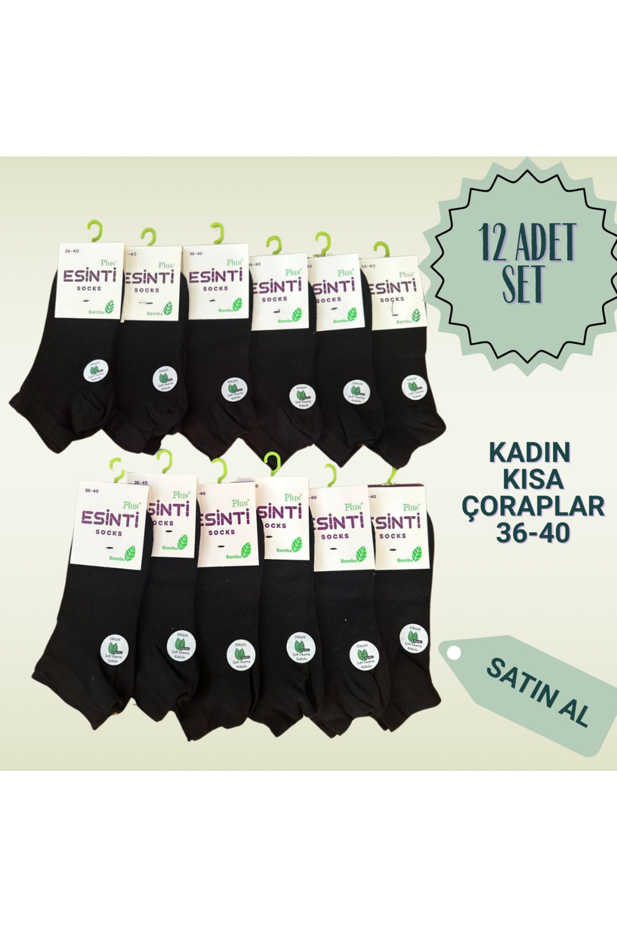 Prime BAMBU KADIN SİYAH ÇORAP 36-40