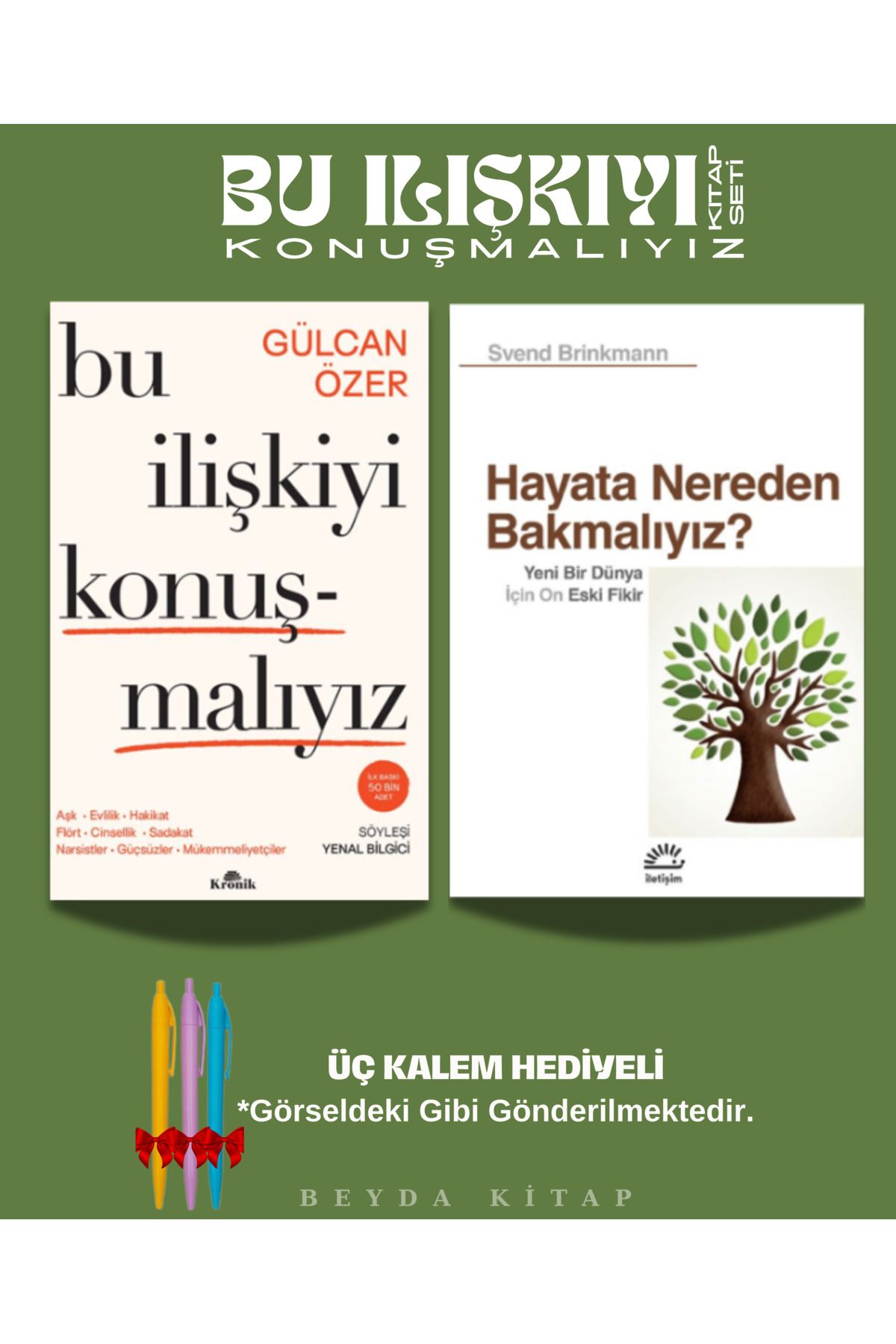 Kronik Kitap Bu İlişkiyi Konuşmalıyız - Hayata Nereden Bakmalıyız - Kitap Seti - Üç Kalem Hediyeli, ASKN56