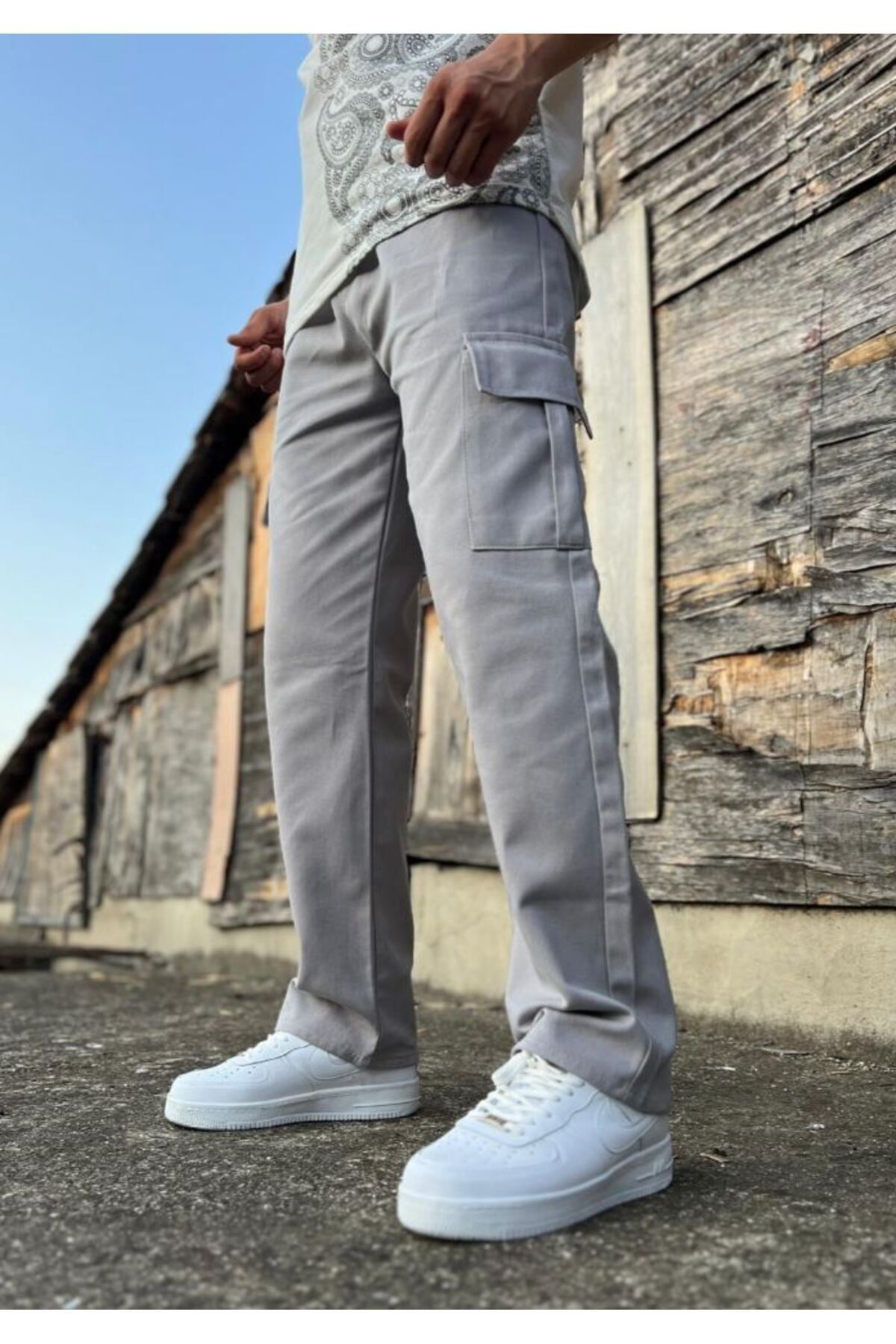 TRS YB GİYİM Scoba Kargo Cepli Baggy Pantolon