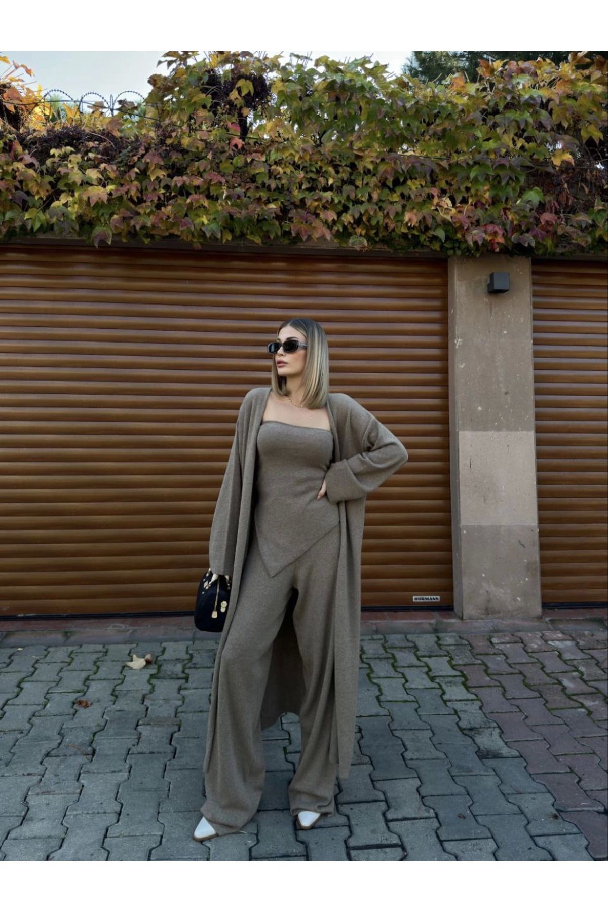 Pink Stil Kadın Triko Üçlü Takım - Vizyon