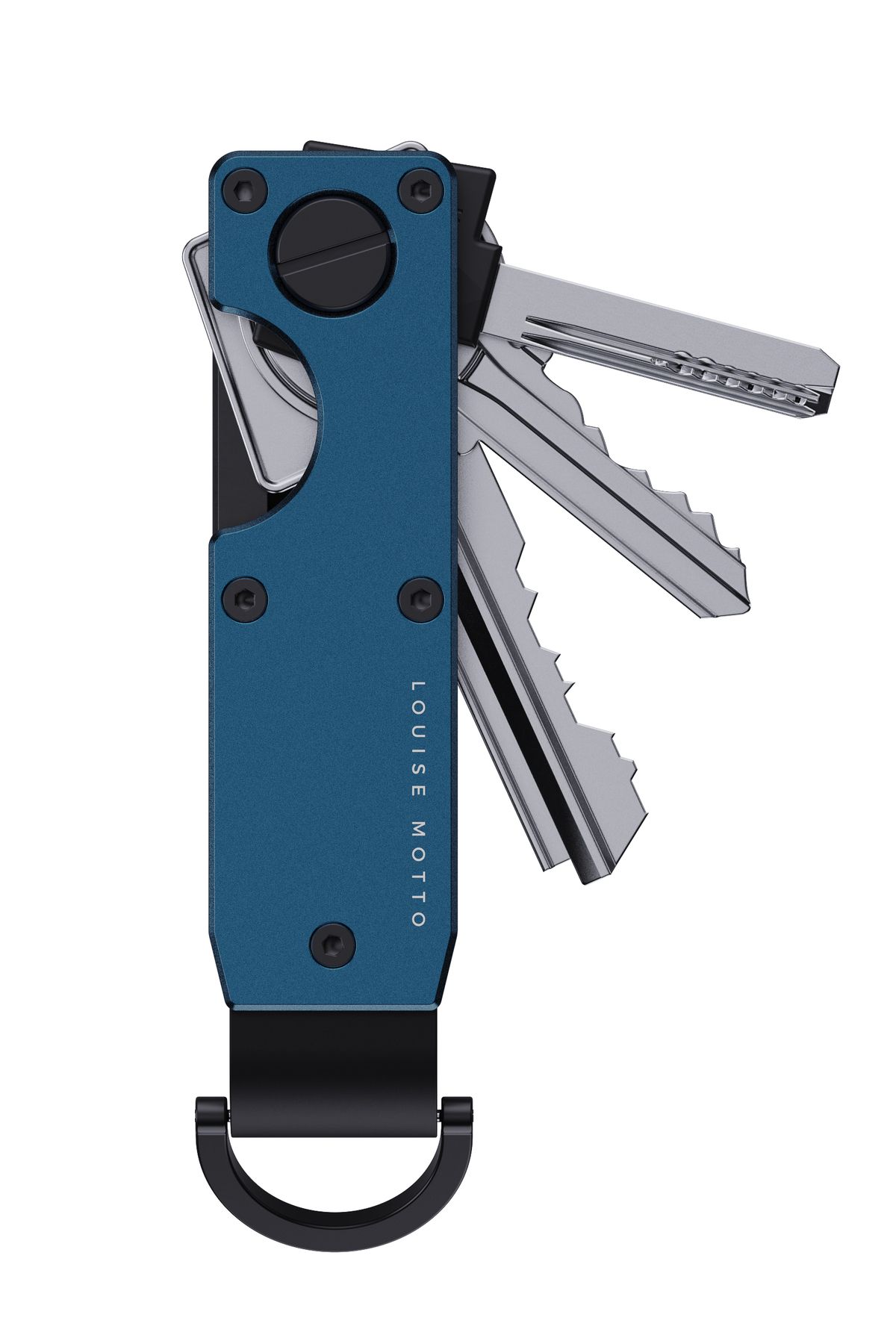 Louise Motto KeyX Burano Anahtarlık, Minimalist, Şık ve Sallanmayan Toparlayıcı Premium Tasarım