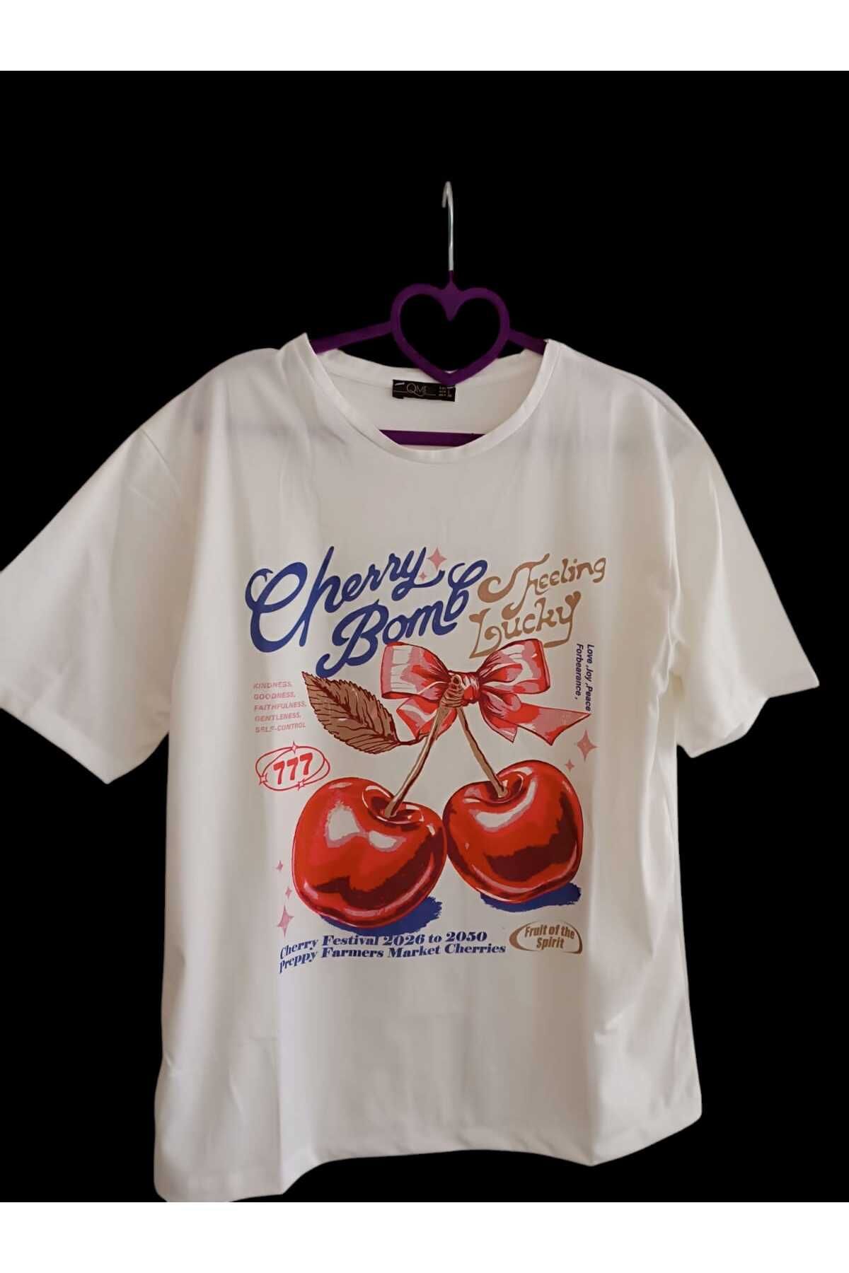 shop VİŞNE BASKILI T-SHIRT