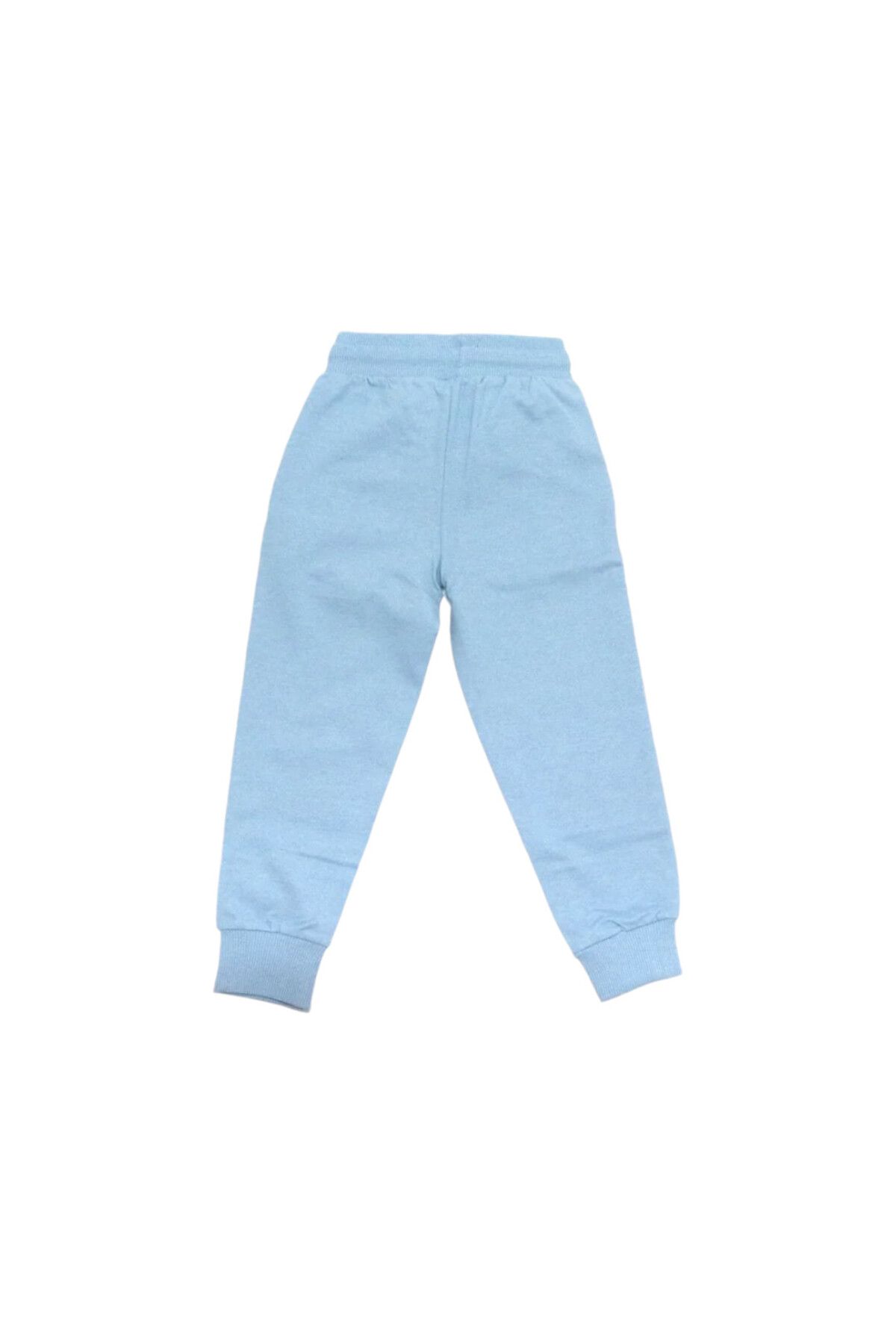 Frozen-Pantaloni Trening Fete, Albastru, Buzunare Laterale, 134 Cm, 2