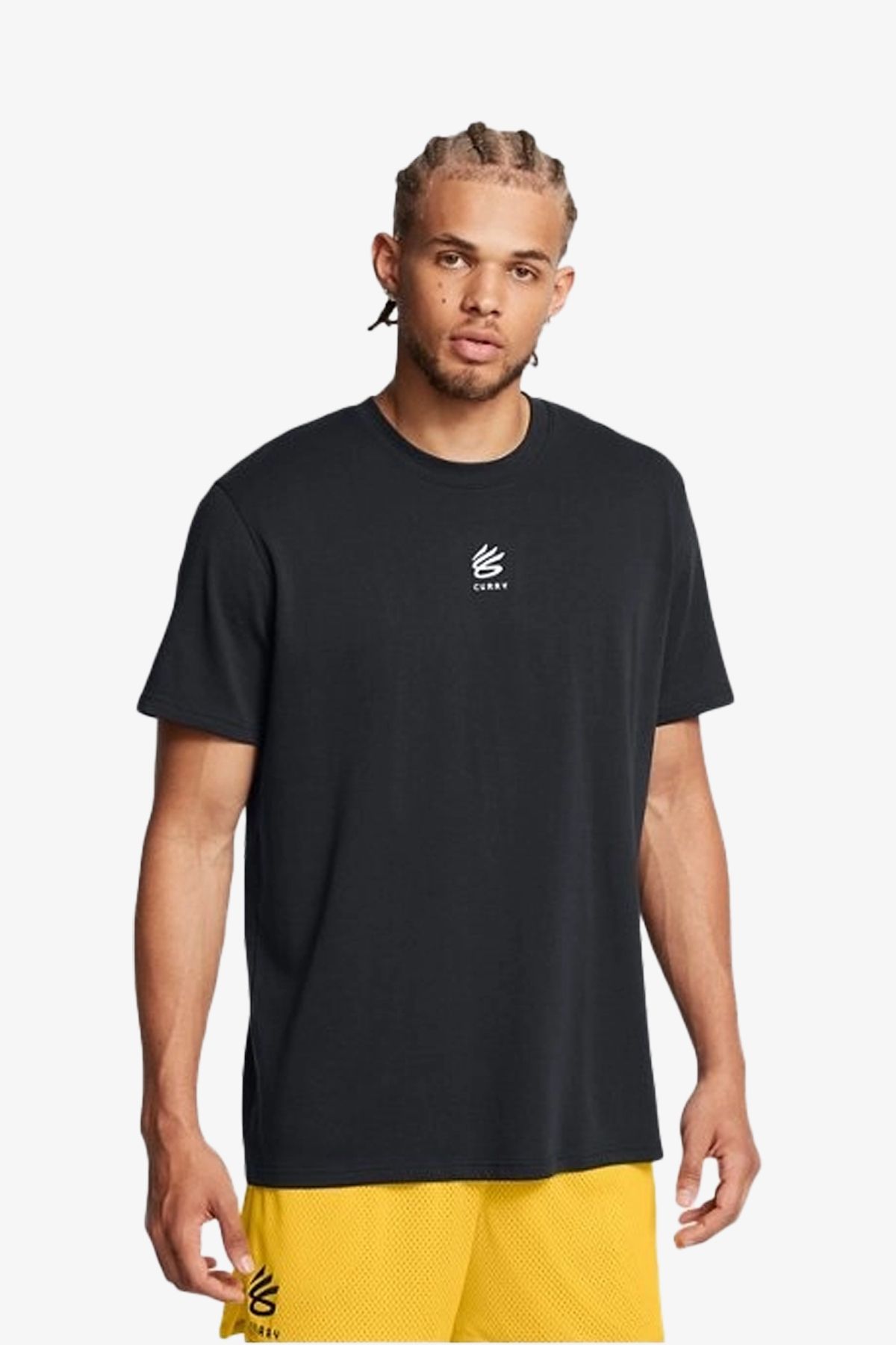 Under Armour Curry Hvyweight Logo Erkek Siyah T-shirt 1387107-001