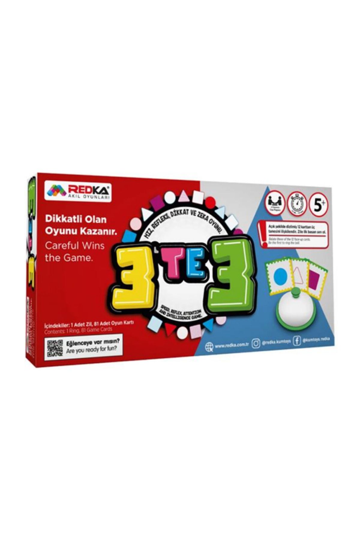 Art Tone DİKKAT VE ZEKA OYUNU 3 TE 3 5+
