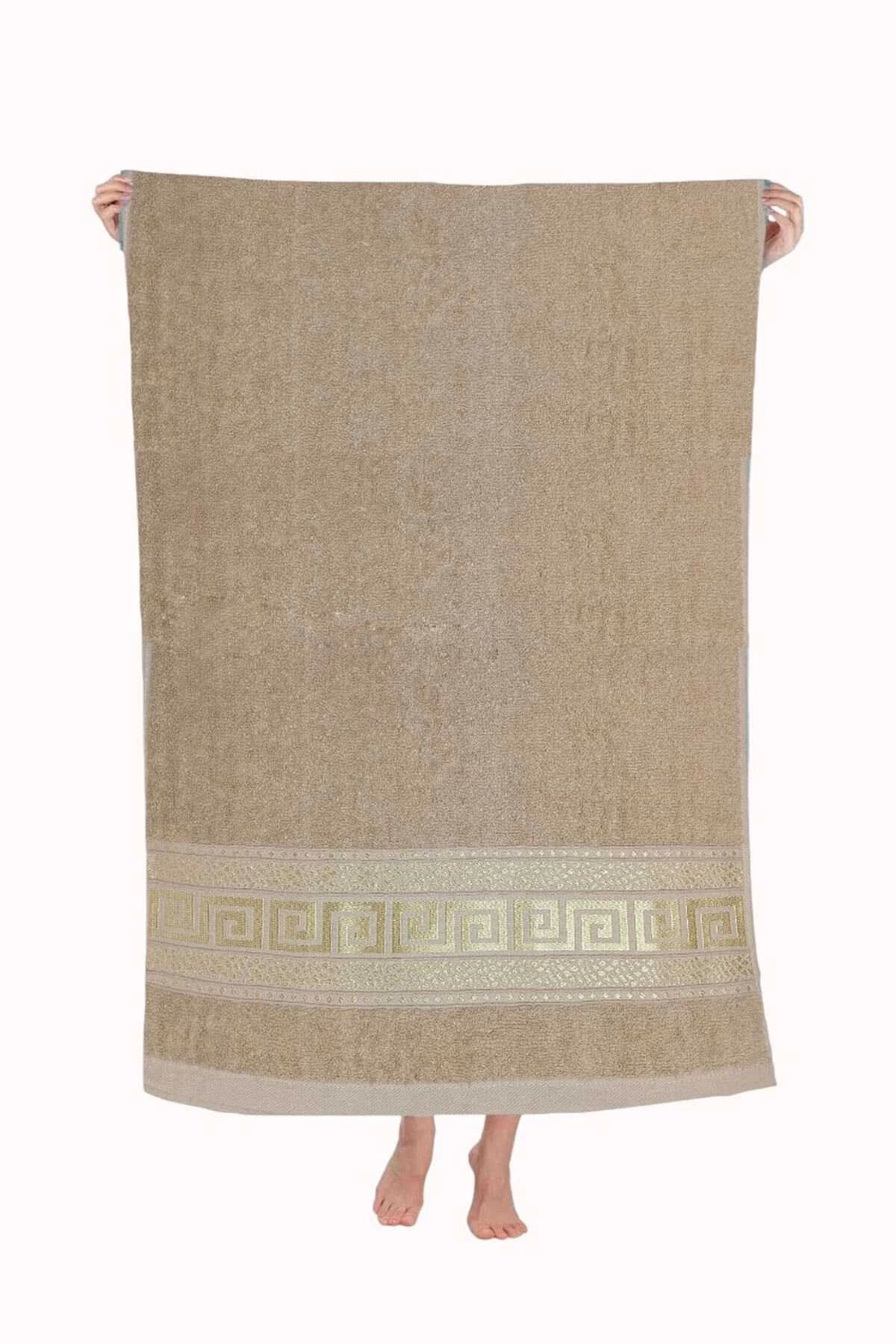 Mira Home Nayra %100 Pamuklu Banyo Havlusu 70x140 Cm Bej