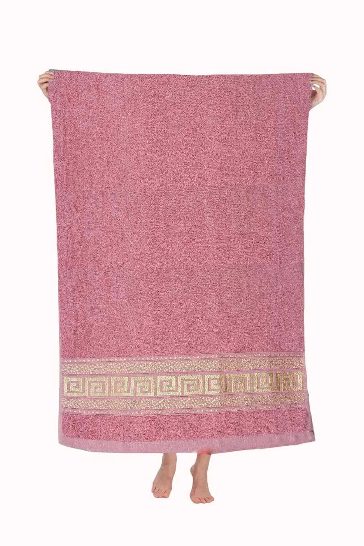 Mira Home Nayra %100 Pamuklu Banyo Havlusu 70x140 Cm Pembe