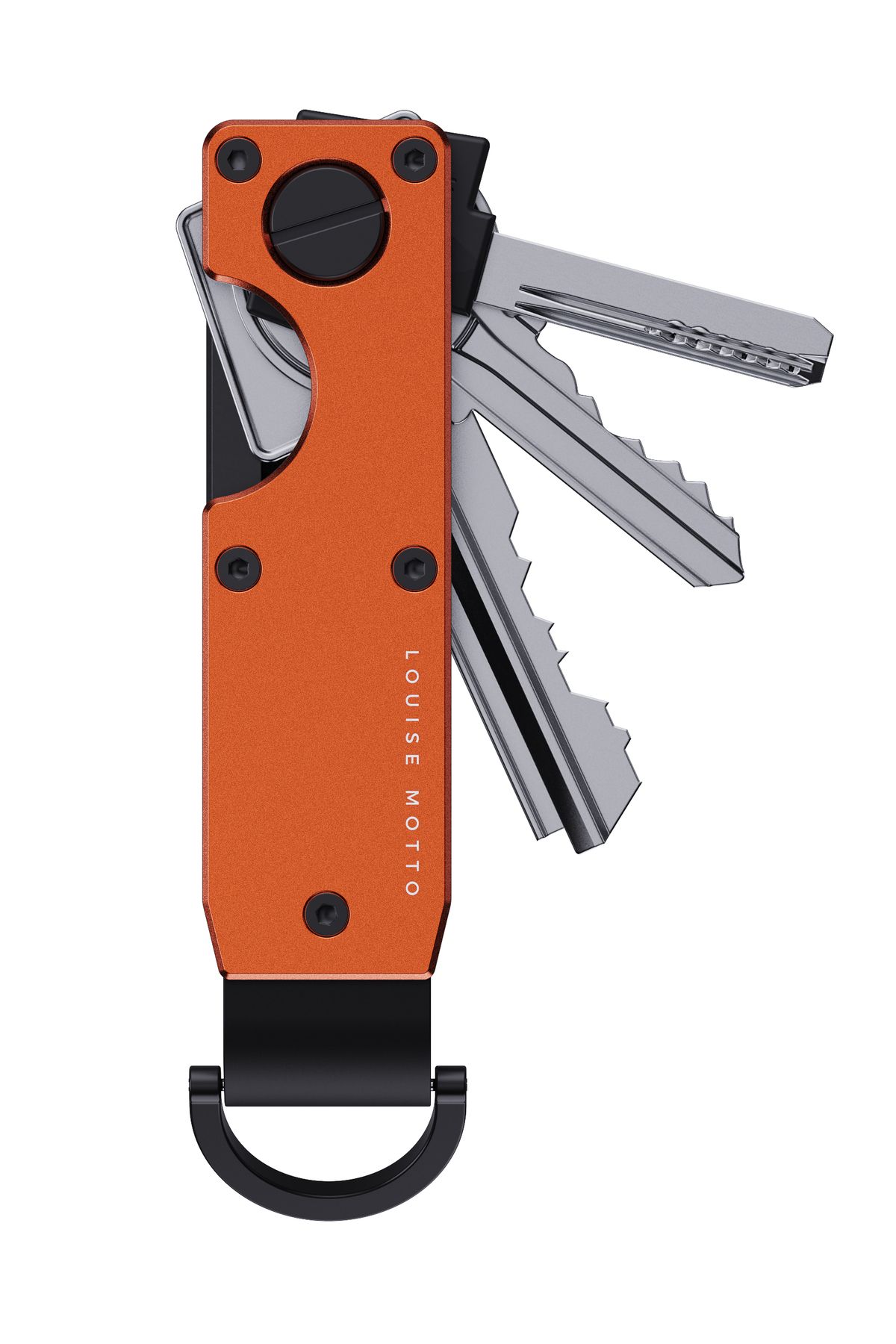 Louise Motto KeyX Burano Anahtarlık, Minimalist, Şık ve Sallanmayan Toparlayıcı Premium Tasarım