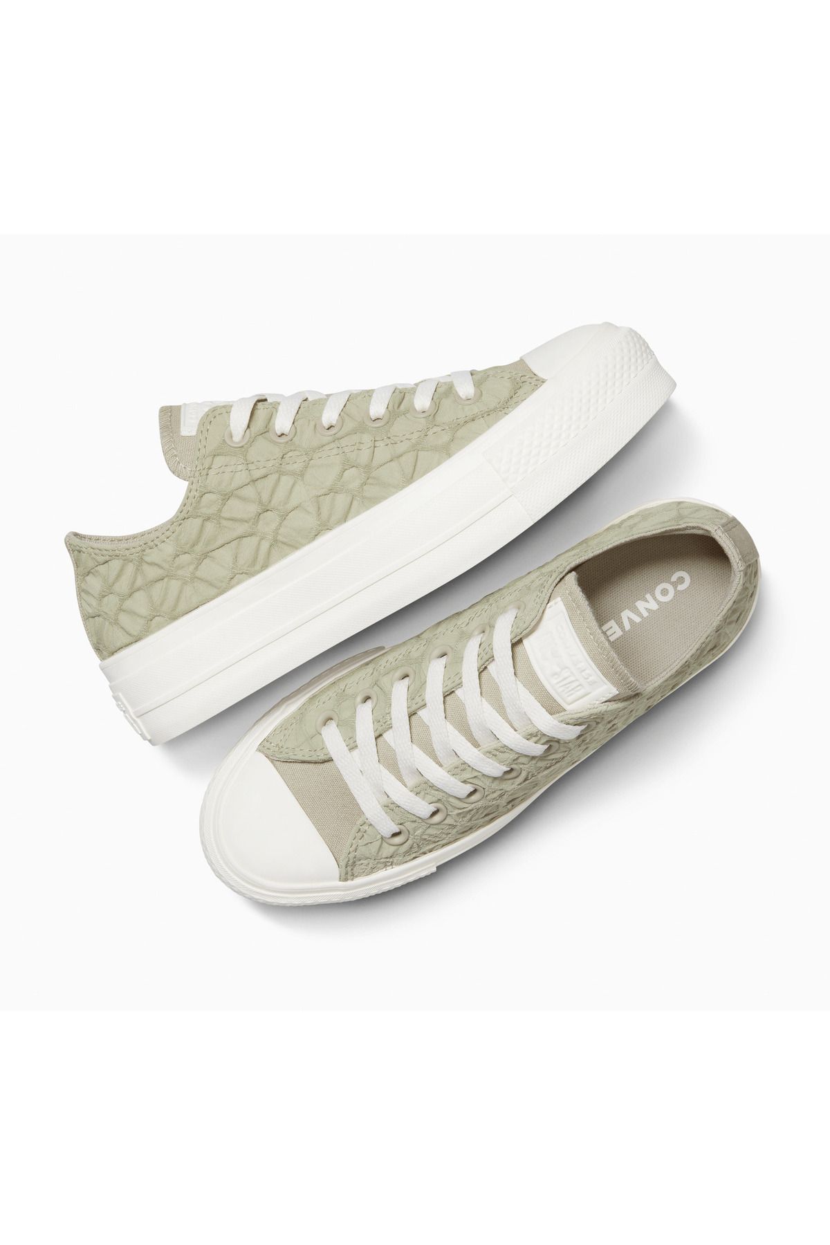 converse-Tenisky Converse Chuck Taylor All Star Lift Platform s texturovaným materiálem, šedé, unisex 2