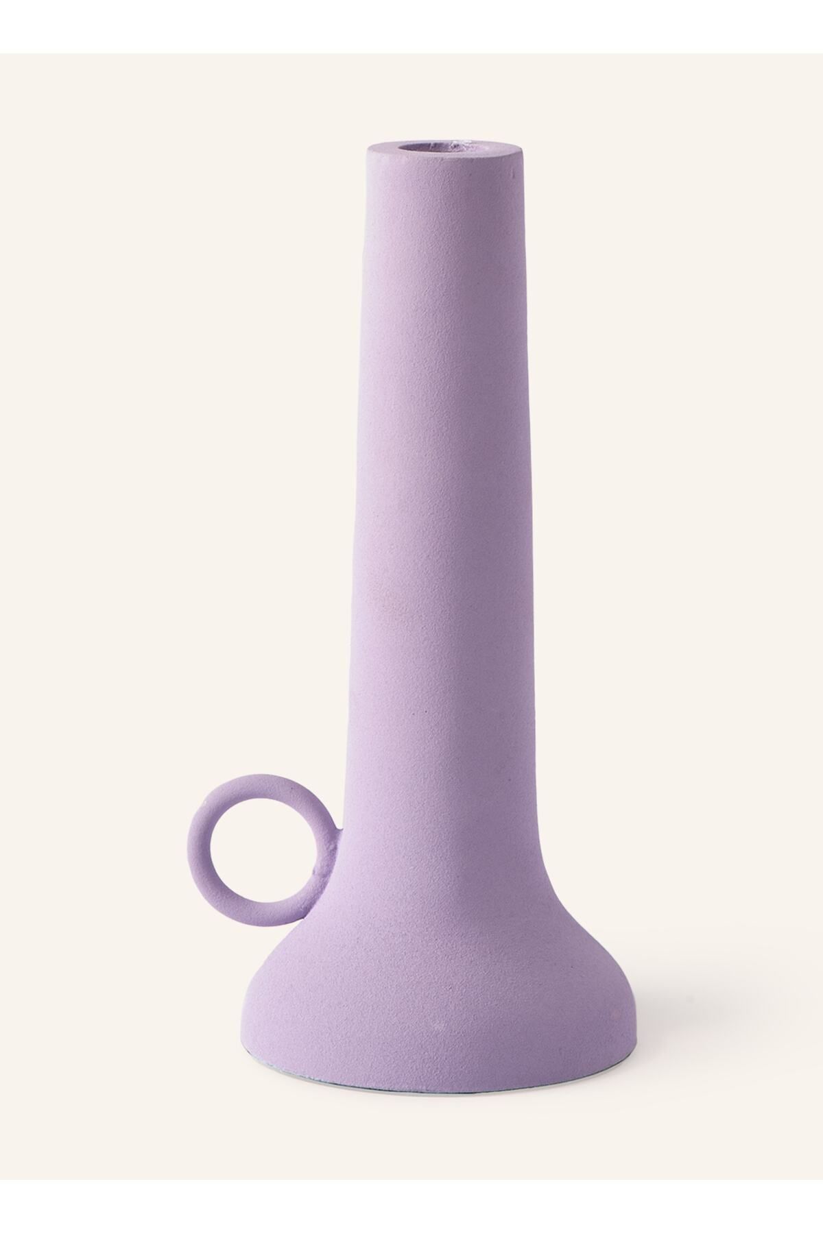 Pols Potten SPARTAN Küçük Mumluk, 22 cm, Toz Boyalı Demir, Mat ve Pürüzlü Yüzey